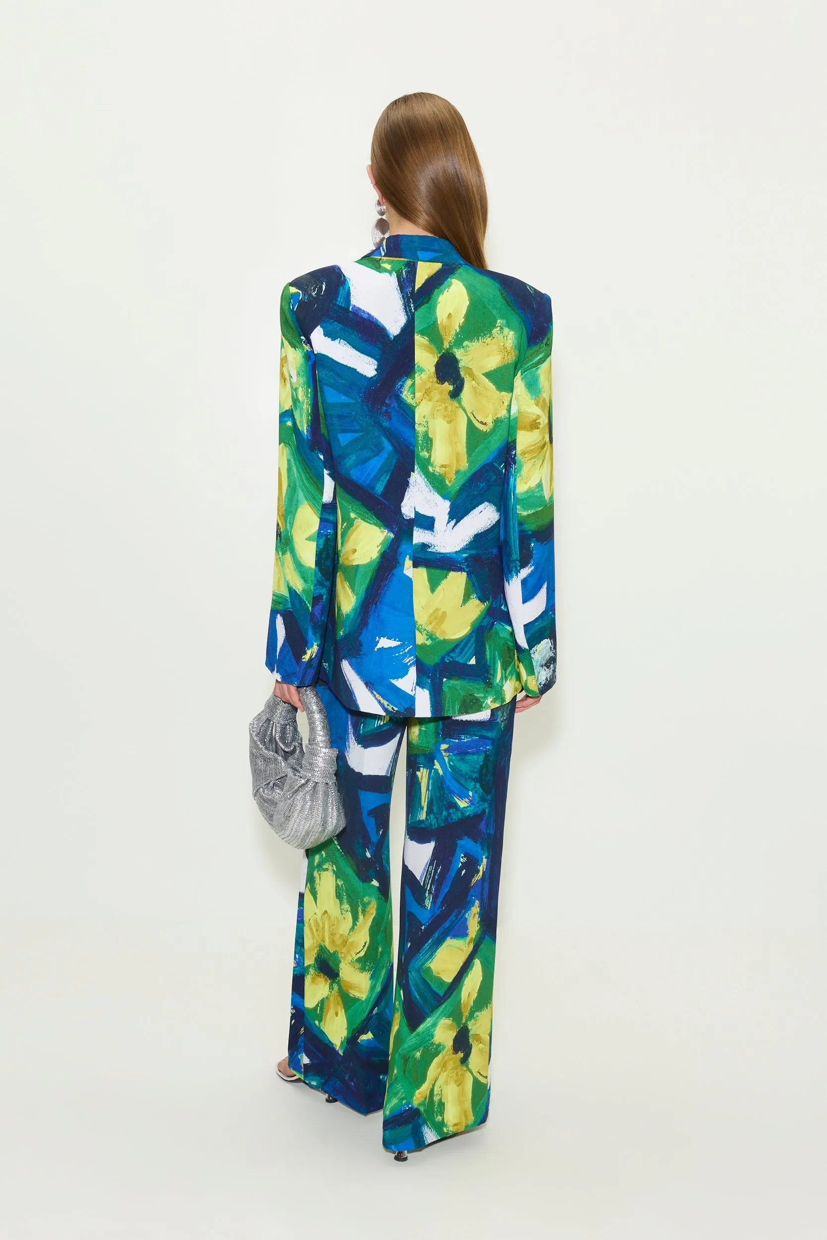 Lennox Crepe Jacket in Large Abstract Floral sold by Simon Miller product image thumbnail 4