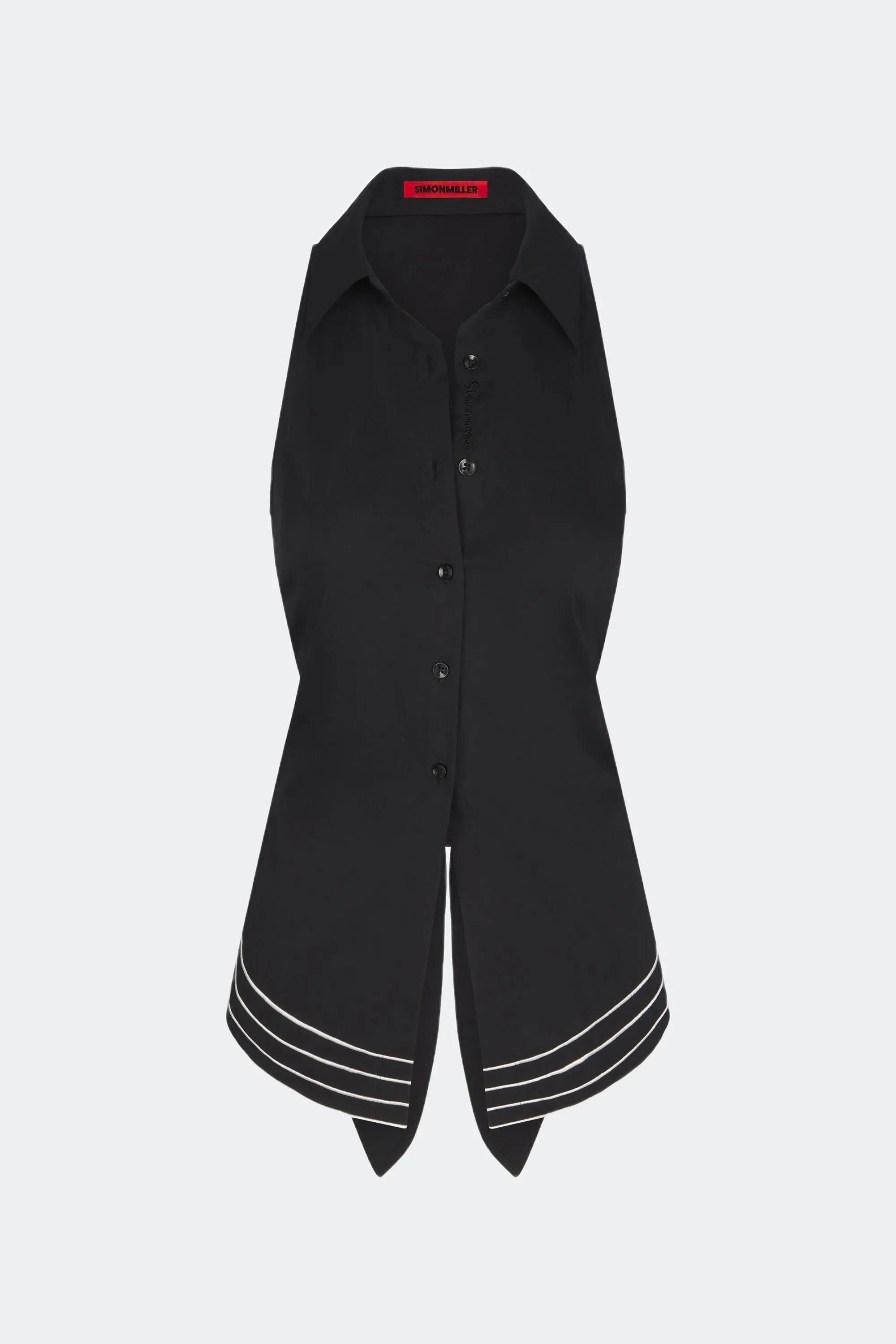 Wavy Sleeveless Loch in Black sold by Simon Miller