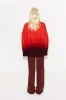 Leith Ombre Sweater In Coral Ombre sold by Simon Miller