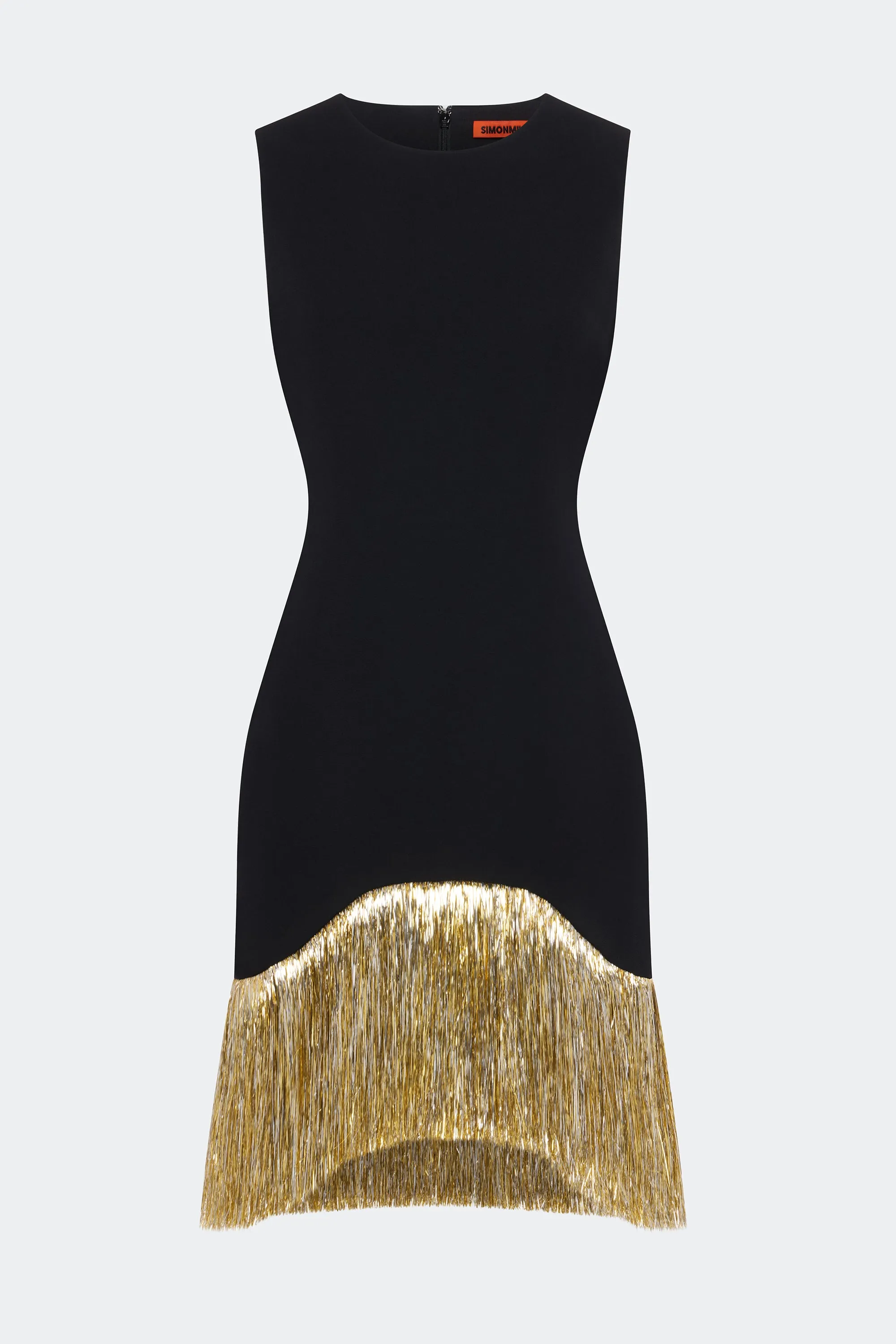 Bowie Fringe Mini Dress In Black sold by Simon Miller product image thumbnail 2