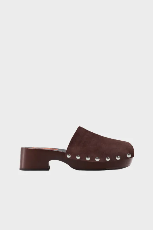 Rio Wood Clog In Espresso sold by Simon Miller