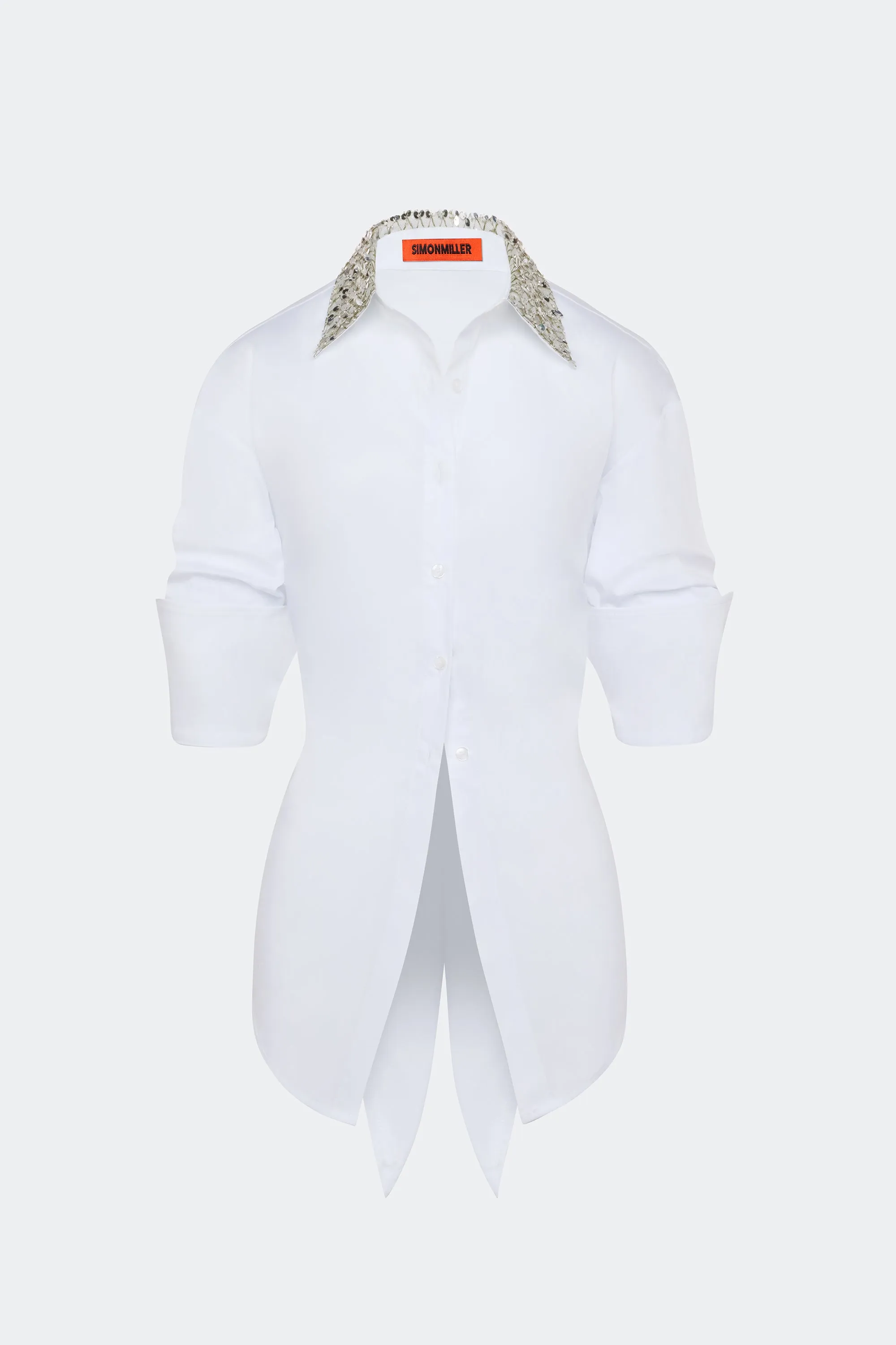 Loch Embellished Button Up In Macadamia sold by Simon Miller product image thumbnail 3