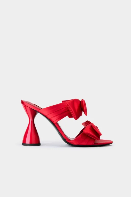 Bow Verner Heel In Lucky Red sold by Simon Miller