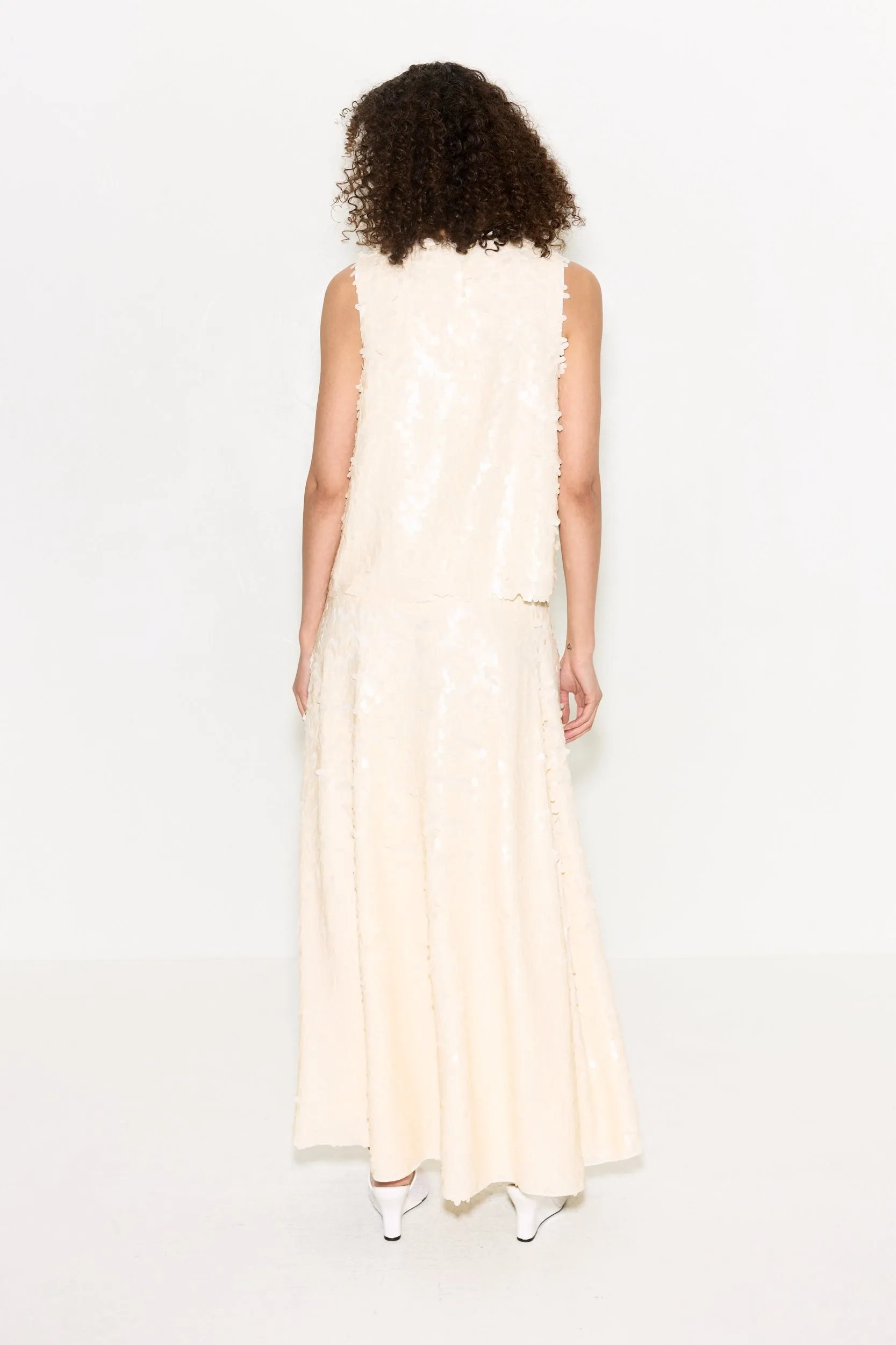 Shirley Sequin Top In Bone sold by Simon Miller product image thumbnail 3
