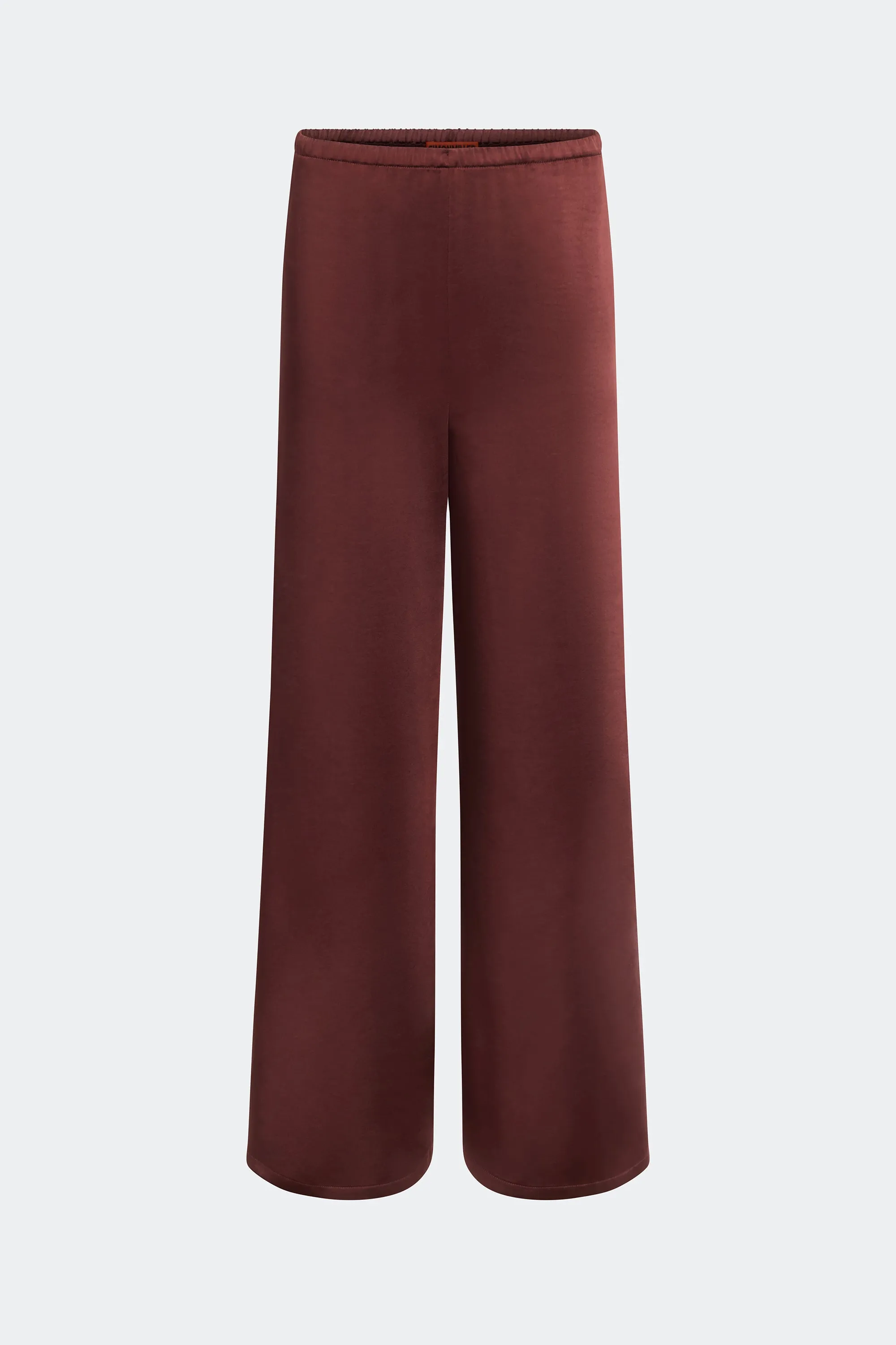 Nella Satin Wide Leg Pant In Choco Brown sold by Simon Miller product image thumbnail 5