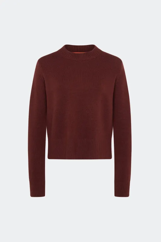 Cher Wool Sweater In Choco Brown sold by Simon Miller