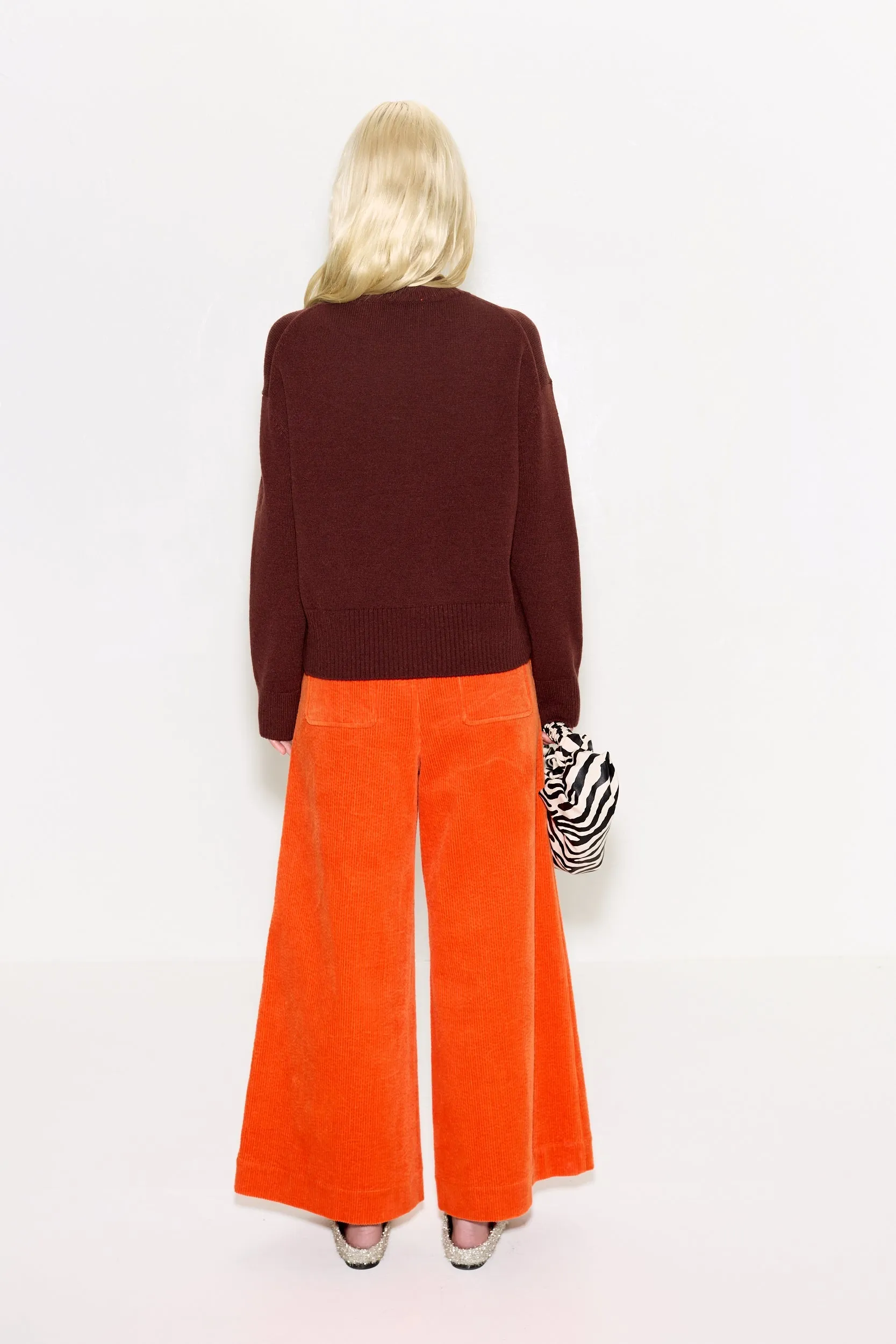 Cher Wool Sweater In Choco Brown sold by Simon Miller product image thumbnail 3