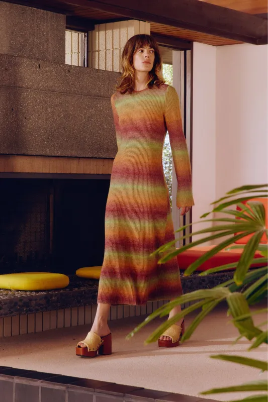 Axon Knit Dress In Autumn Ombre sold by Simon Miller
