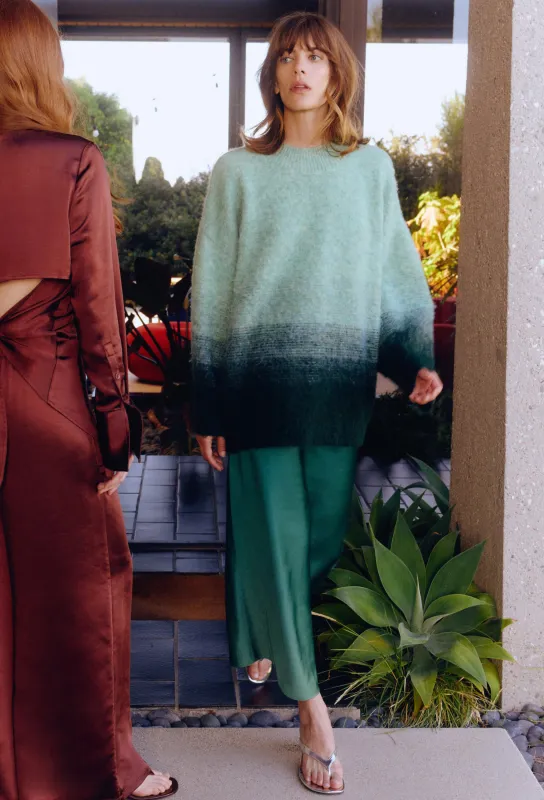 Leith Ombre Sweater In Ocean Ombre sold by Simon Miller