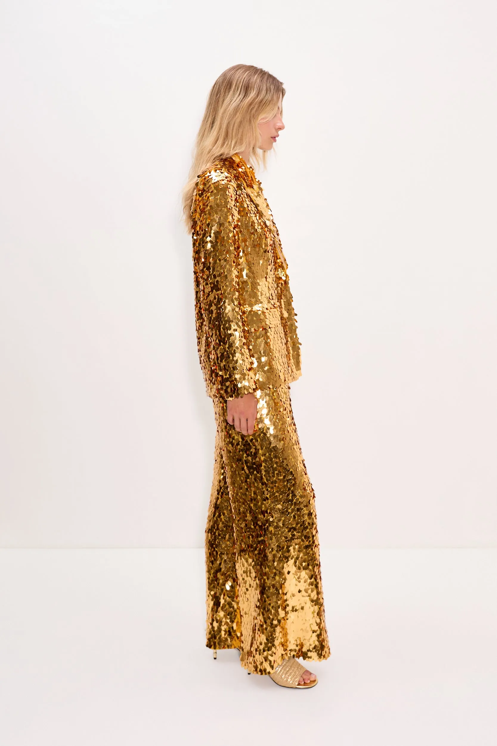 Leon Sequin Blazer In Star Gold sold by Simon Miller product image thumbnail 4