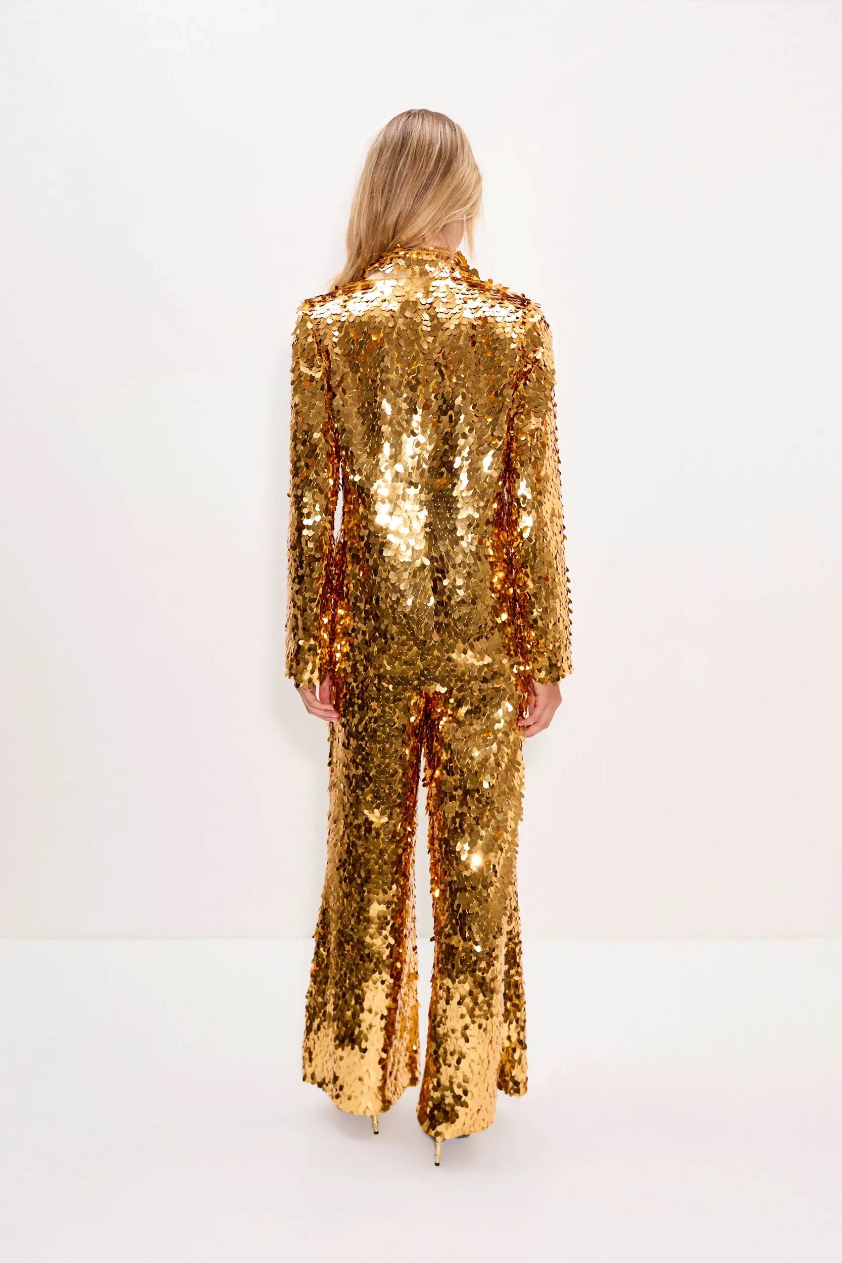 Leon Sequin Blazer In Star Gold sold by Simon Miller product image thumbnail 5