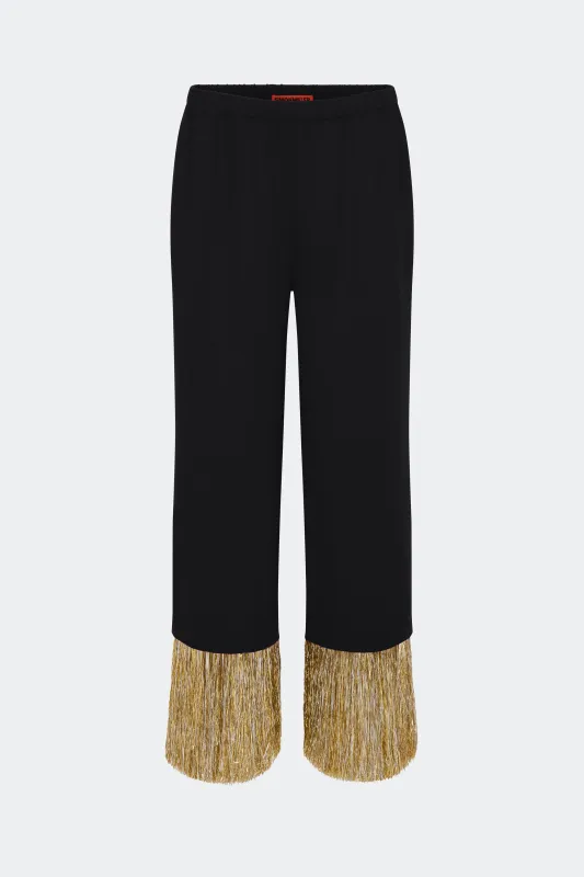 Nella Fringe Pant In Black sold by Simon Miller