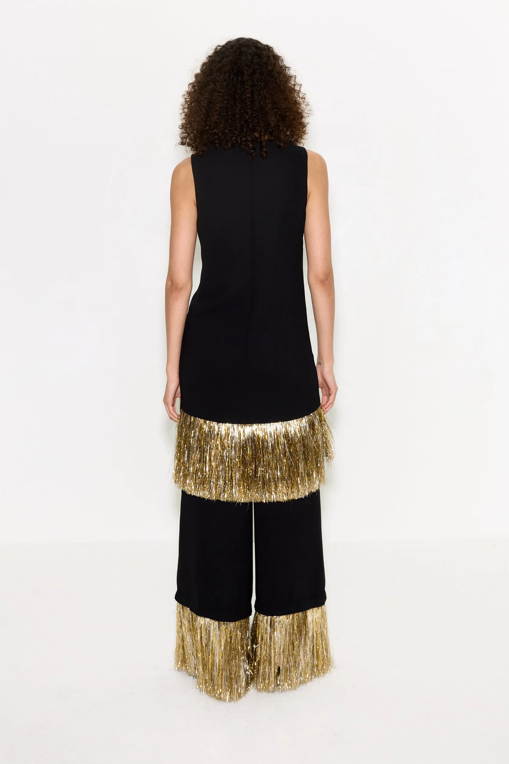 Nella Fringe Pant In Black sold by Simon Miller product image thumbnail 3