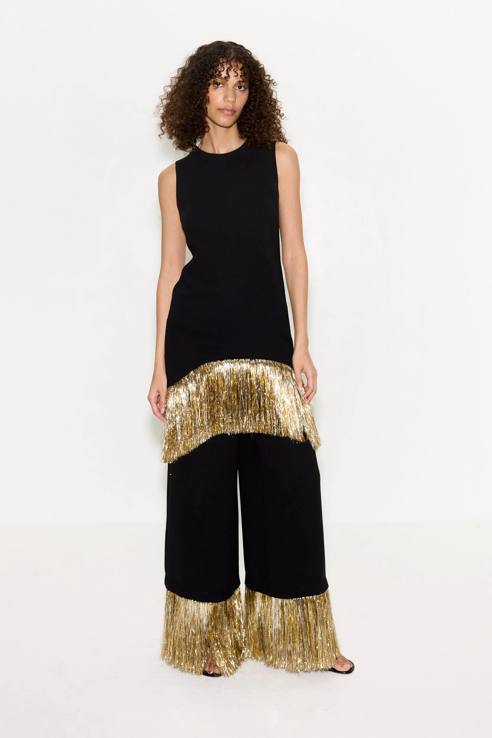 Nella Fringe Pant In Black sold by Simon Miller product image thumbnail 2