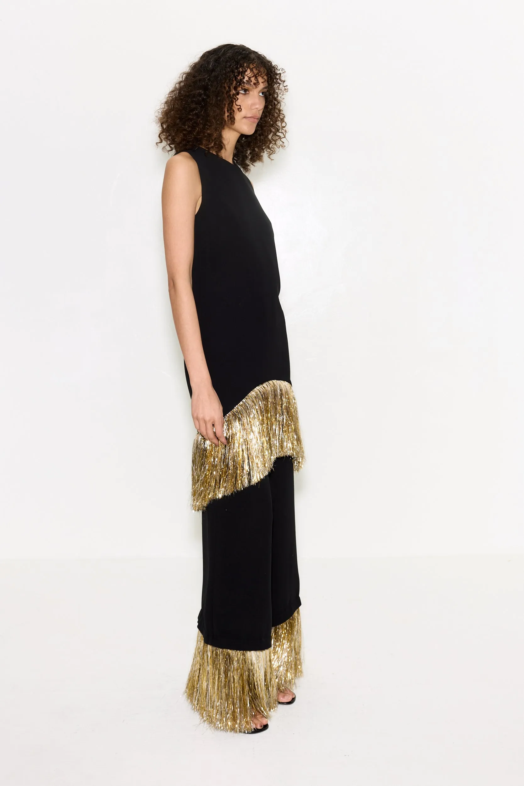 Nella Fringe Pant In Black sold by Simon Miller product image thumbnail 4