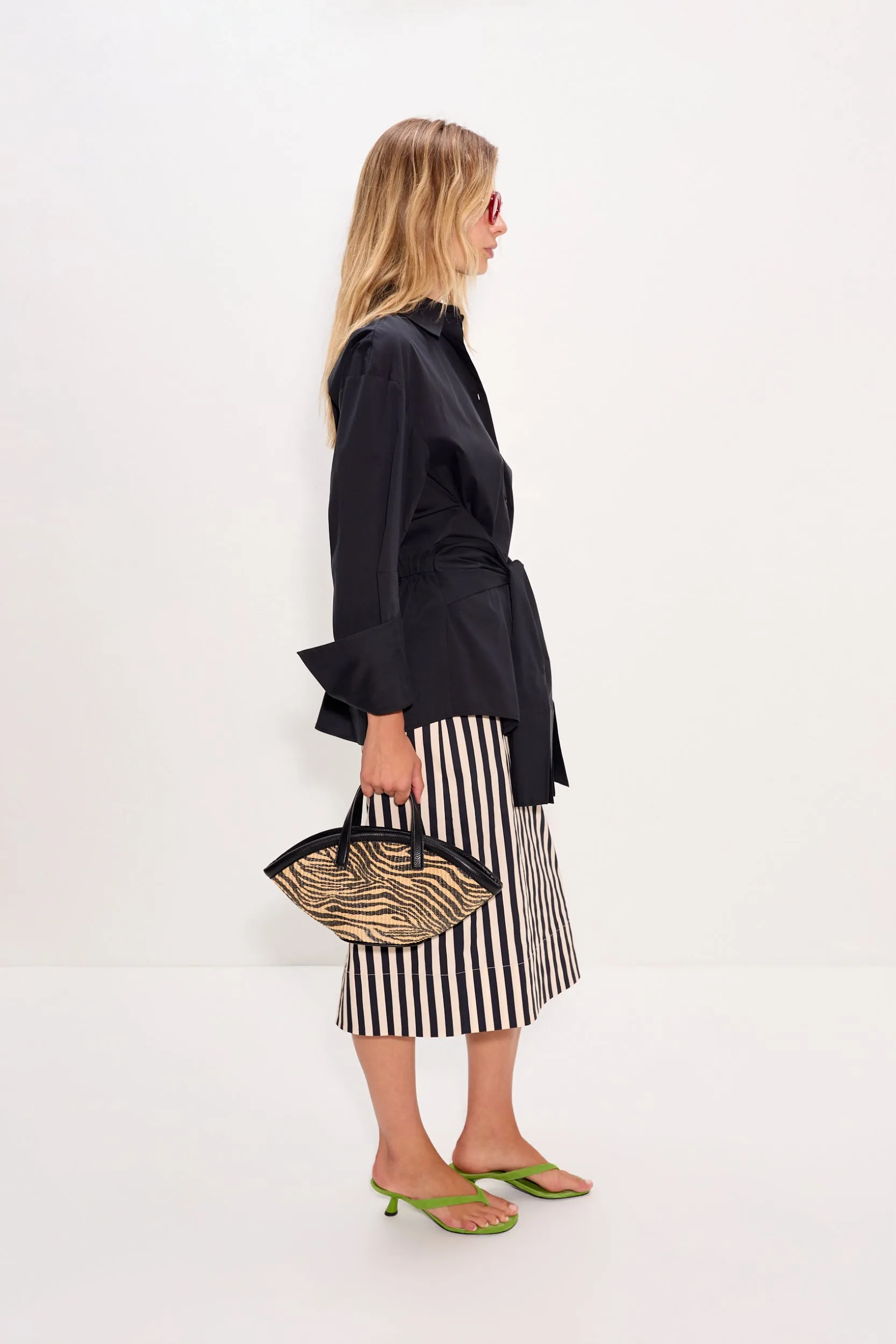 Inna Poplin Top in Black sold by Simon Miller product image thumbnail 3