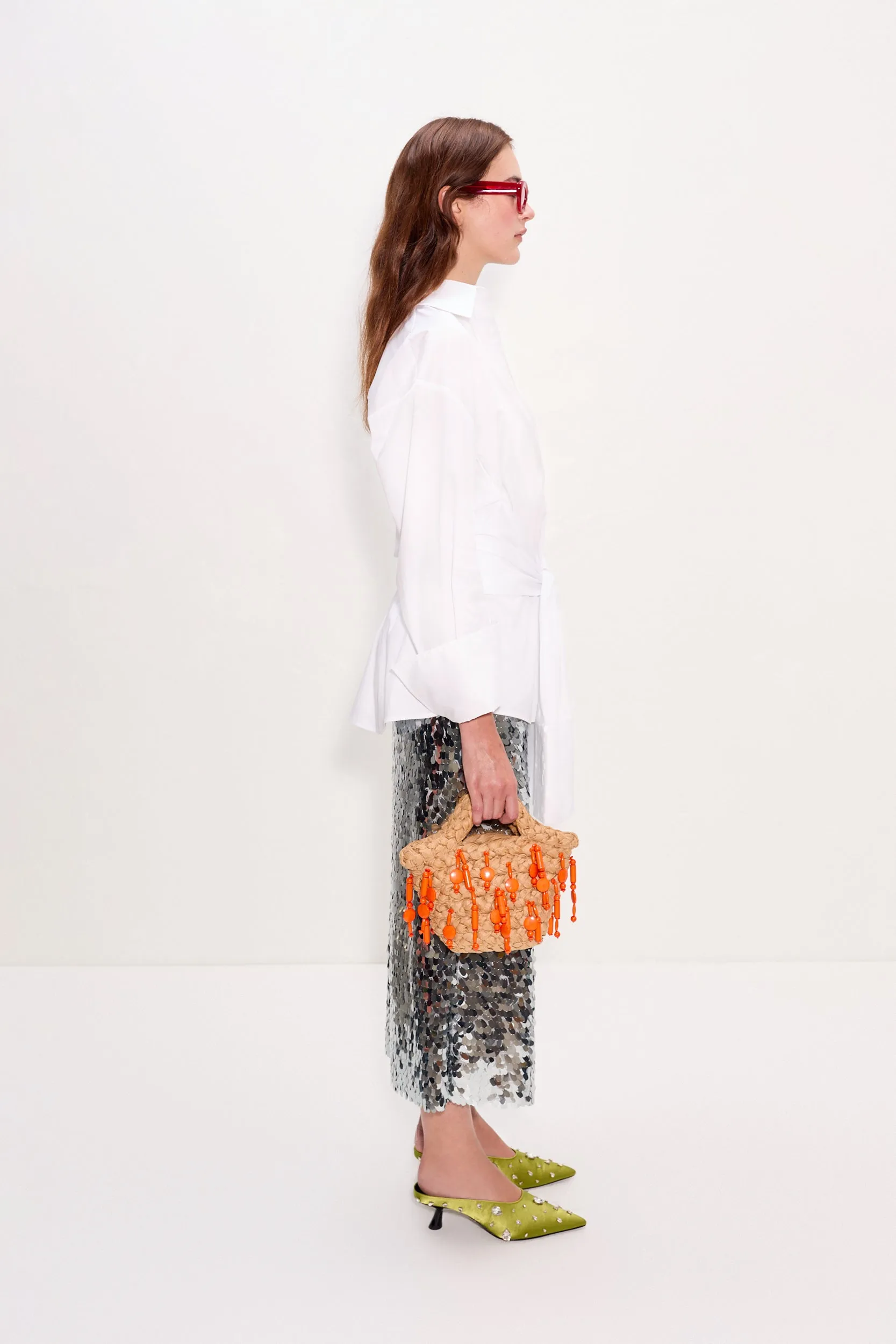 Inna Poplin Top in Macadamia sold by Simon Miller product image thumbnail 4