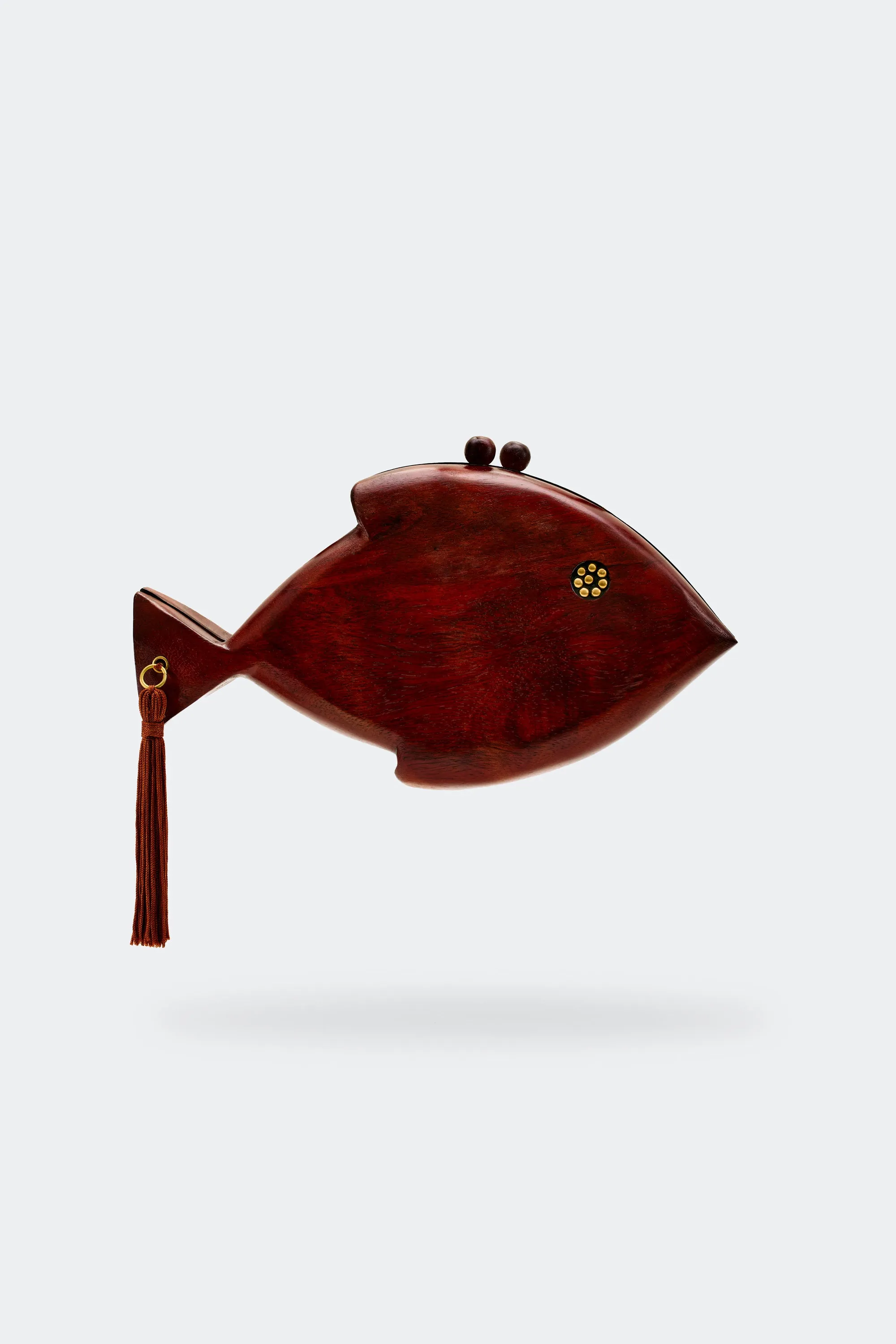 Carved Wooden Fish Clutch sold by Simon Miller product image thumbnail 3