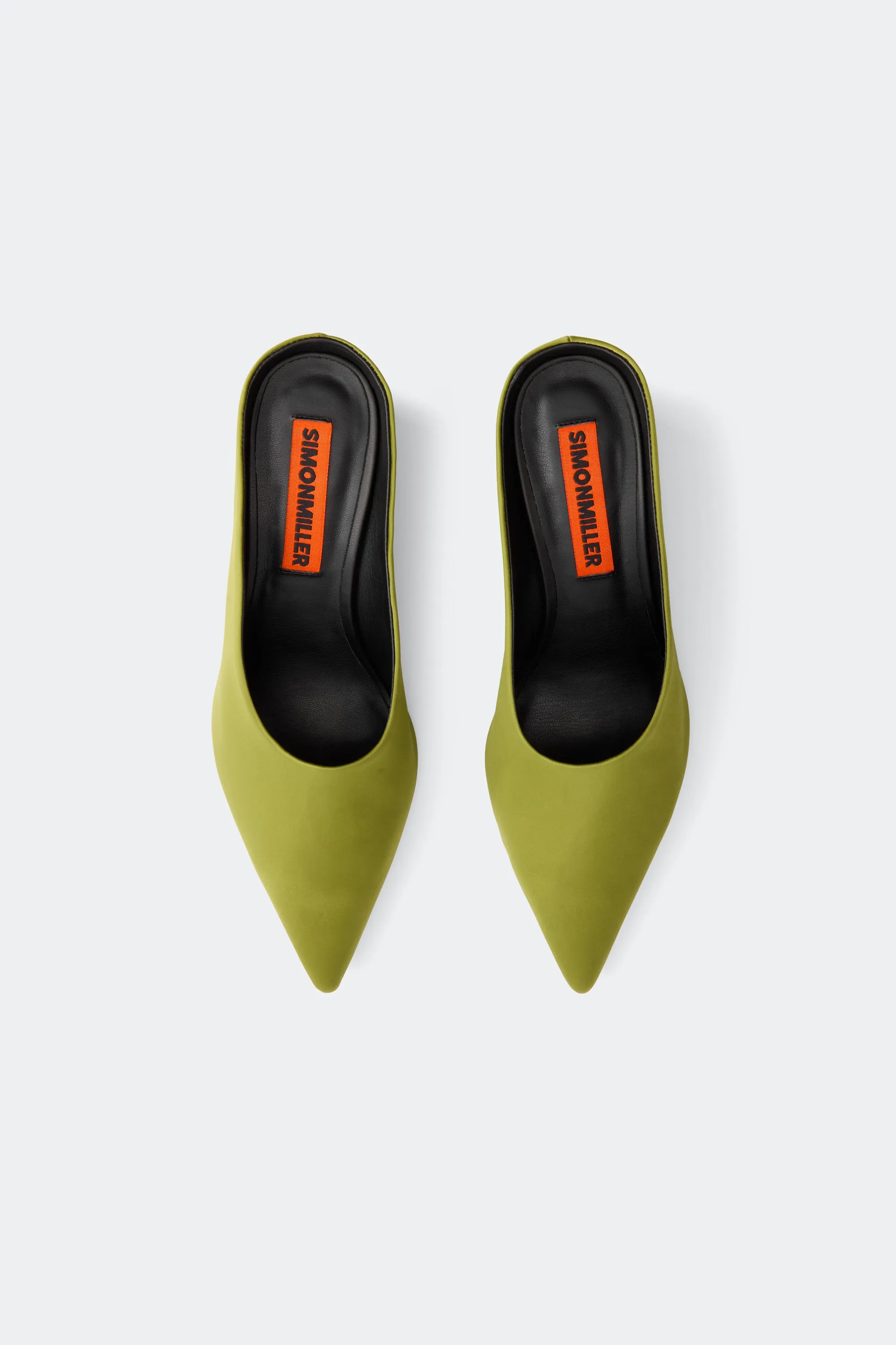 Satin Pointed Gala Wedge In Moss sold by Simon Miller product image thumbnail 2