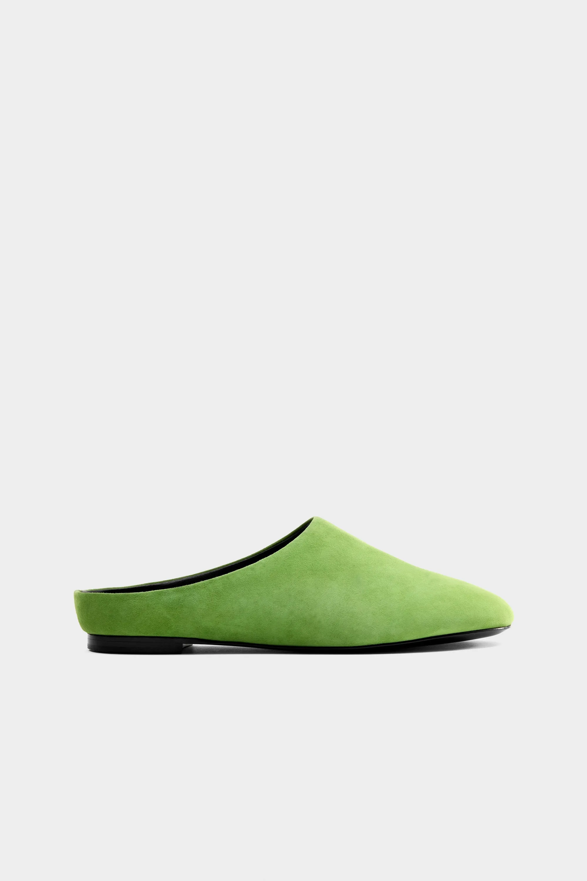 Suede Riad Slipper In Matcha sold by Simon Miller