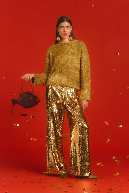 Cher Tinsel Sweater In Star Gold sold by Simon Miller product image thumbnail 5