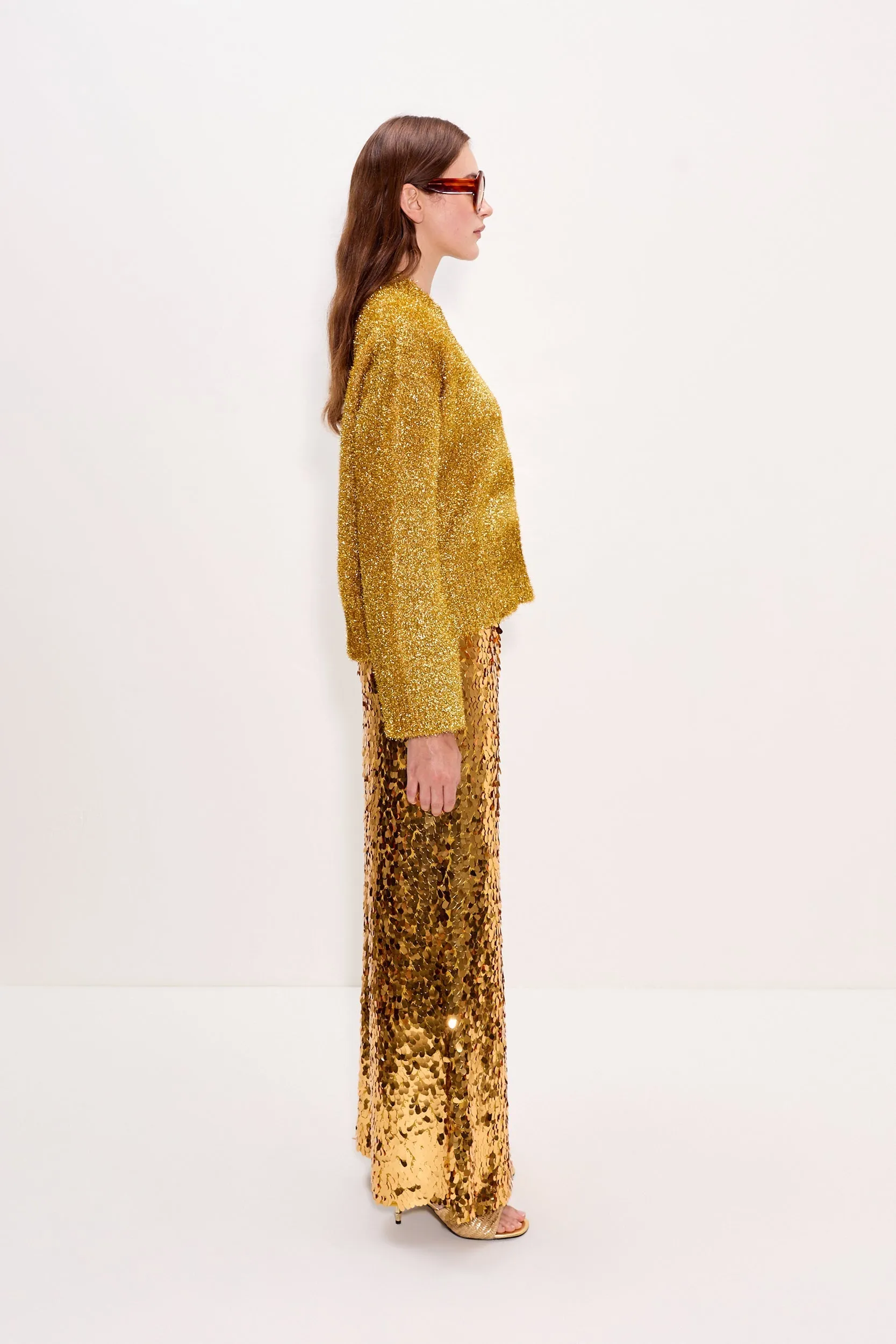 Cher Tinsel Sweater In Star Gold sold by Simon Miller product image thumbnail 3