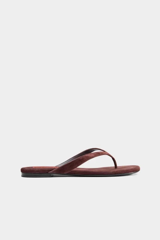 Riviera Thong Sandal In Espresso sold by Simon Miller