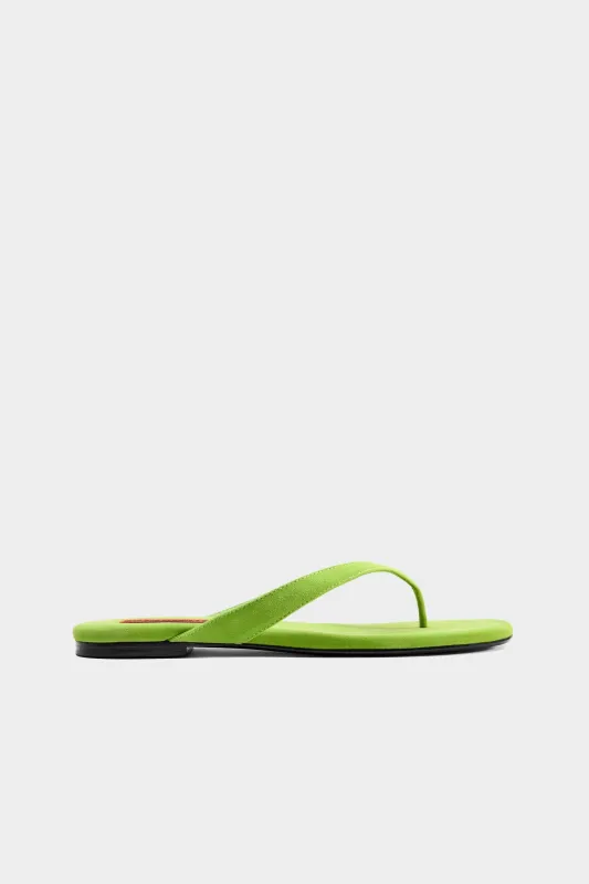 Riviera Thong Sandal In Matcha made by Simon Miller