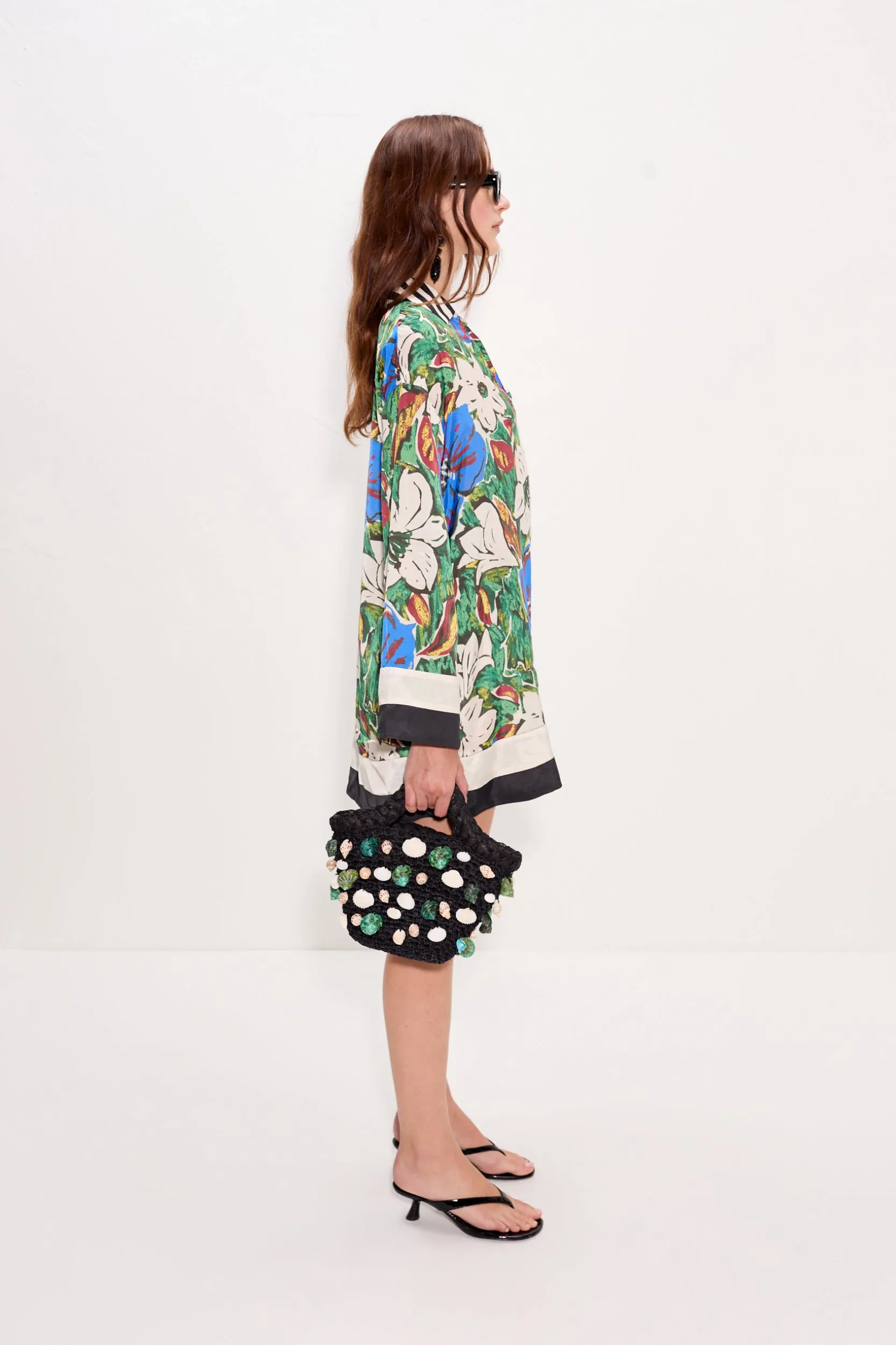 Diaz Mini Dress In Tropical Floral Print Combo sold by Simon Miller product image thumbnail 2