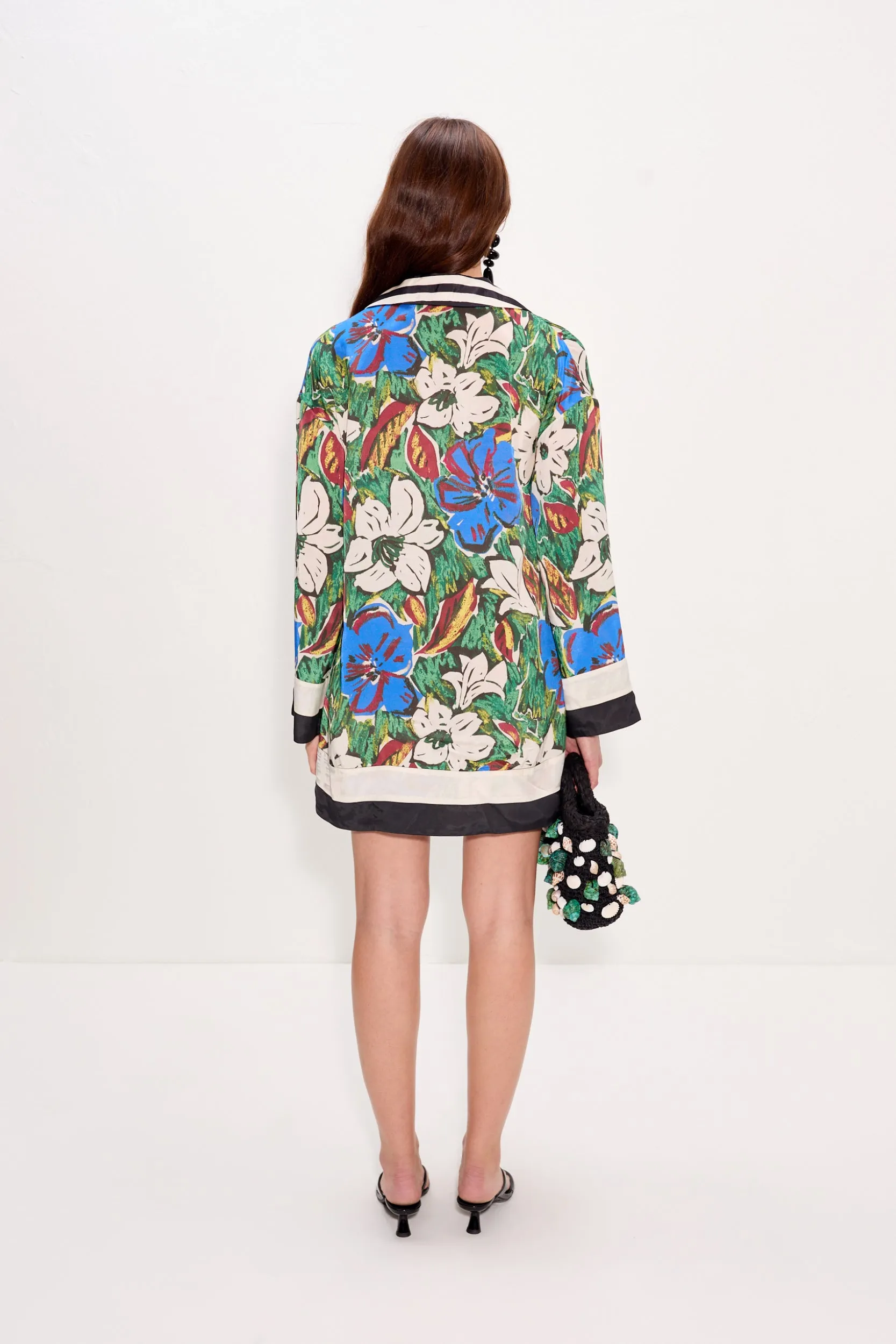 Diaz Mini Dress In Tropical Floral Print Combo sold by Simon Miller product image thumbnail 3