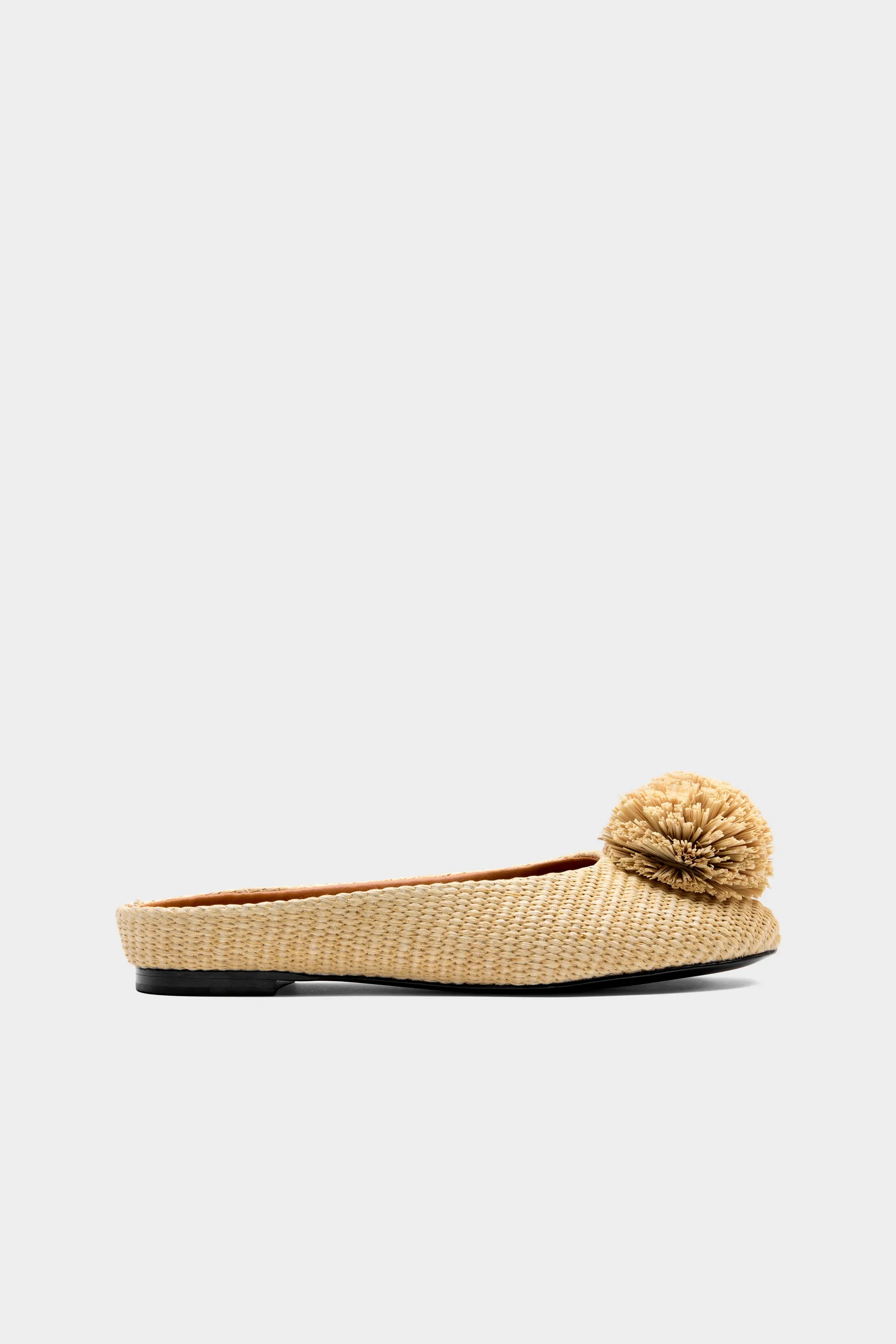Pom Pom Riad Mule In Natural sold by Simon Miller