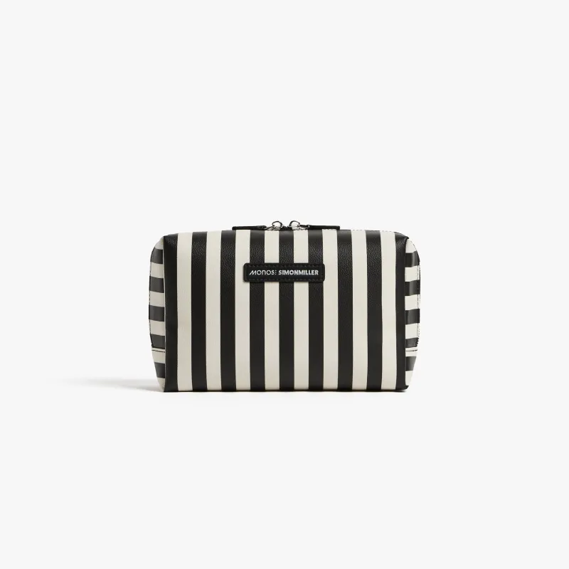 Large Metro Toiletry Case In Black Stripe sold by Simon Miller