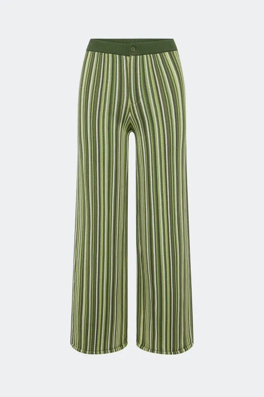 Jabber Knit Pant In Landscape Multi Stripe sold by Simon Miller