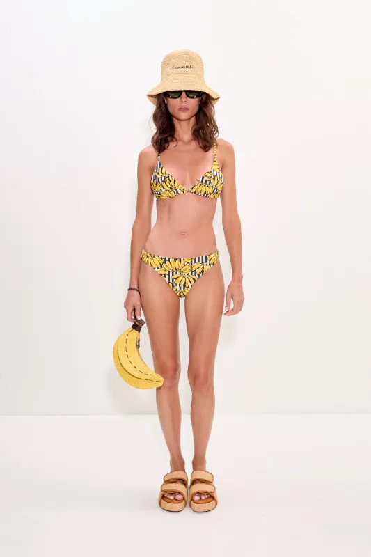 Bwai Bikini Top In Banana Stripe sold by Simon Miller