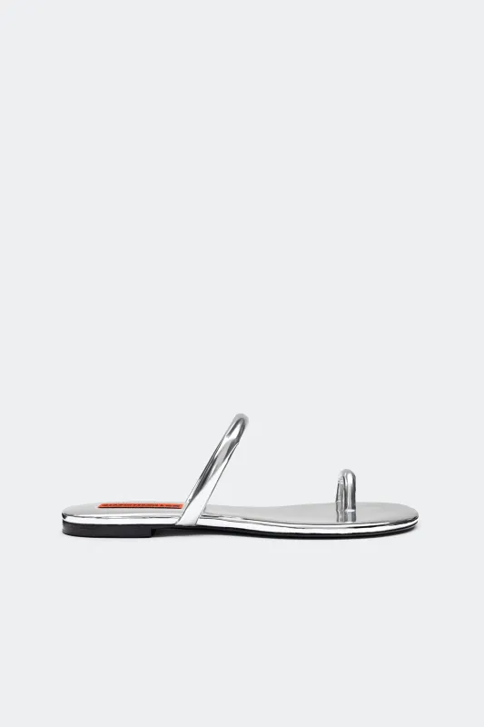 Pipe Sandal in Silver sold by Simon Miller