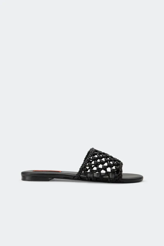 Knotted Salerno Sandal in Black sold by Simon Miller