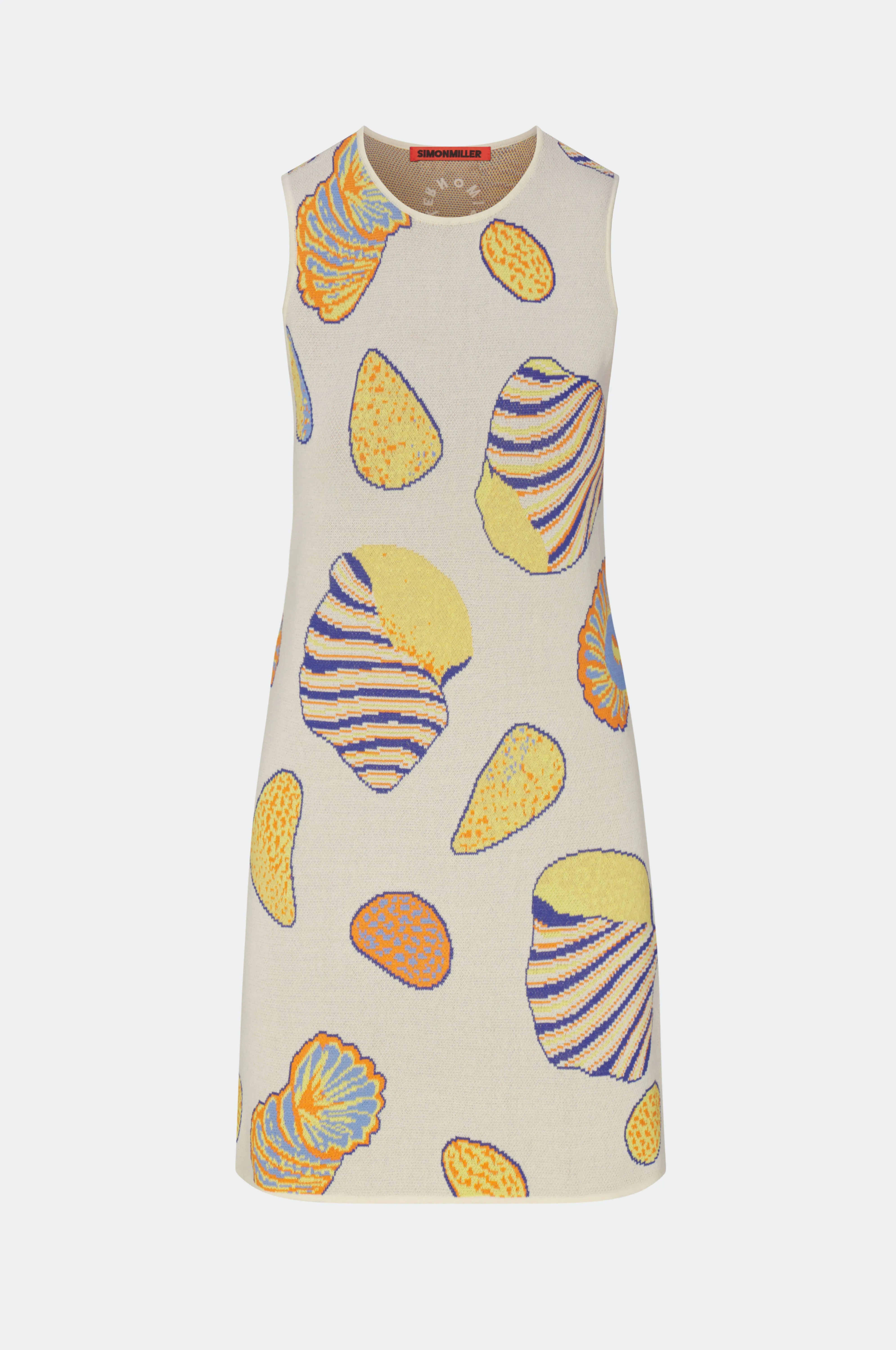 Axon Sleeveless Mini Dress in Vibrant Shell sold by Simon Miller