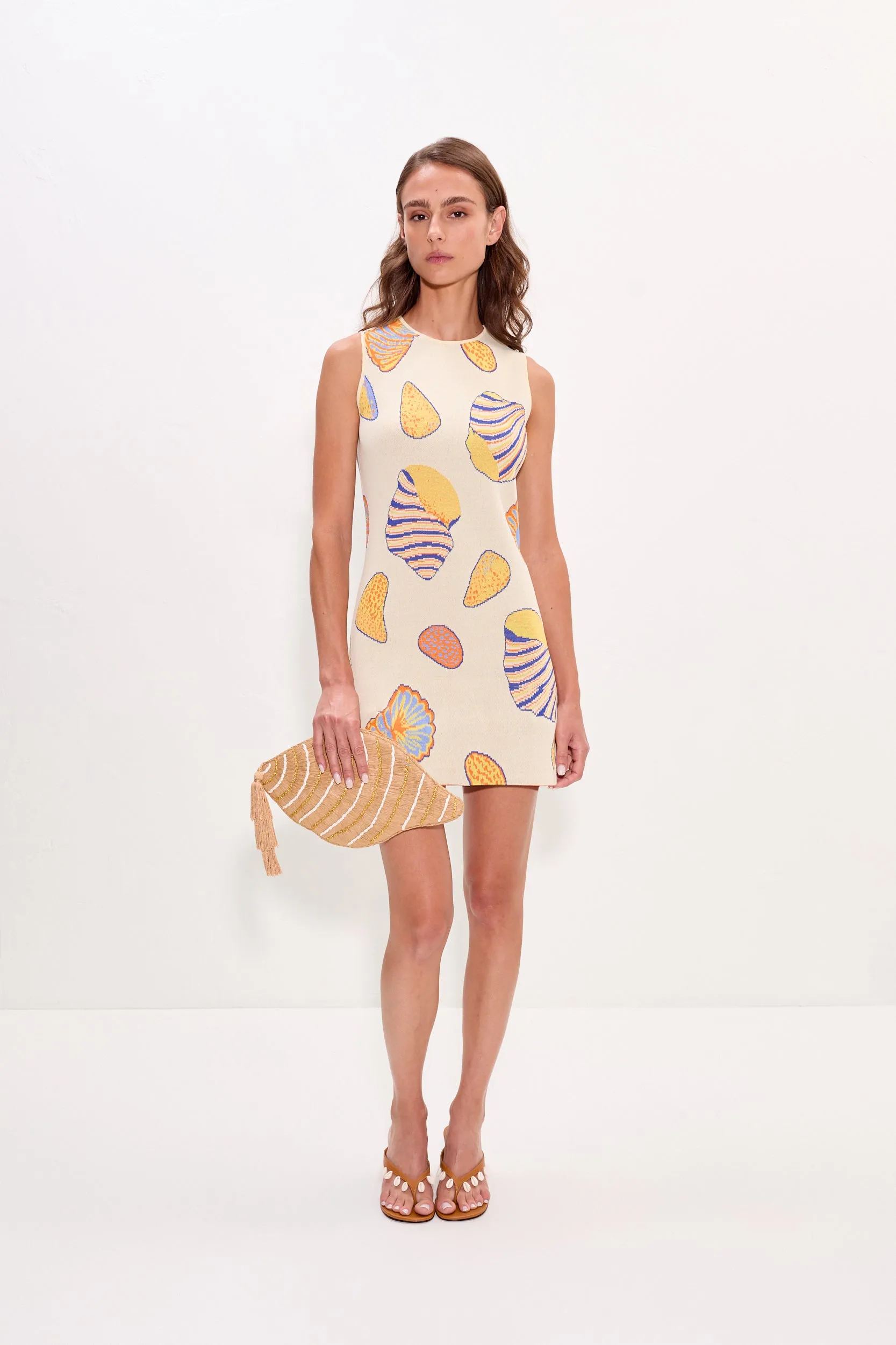 Axon Sleeveless Mini Dress in Vibrant Shell sold by Simon Miller product image thumbnail 4