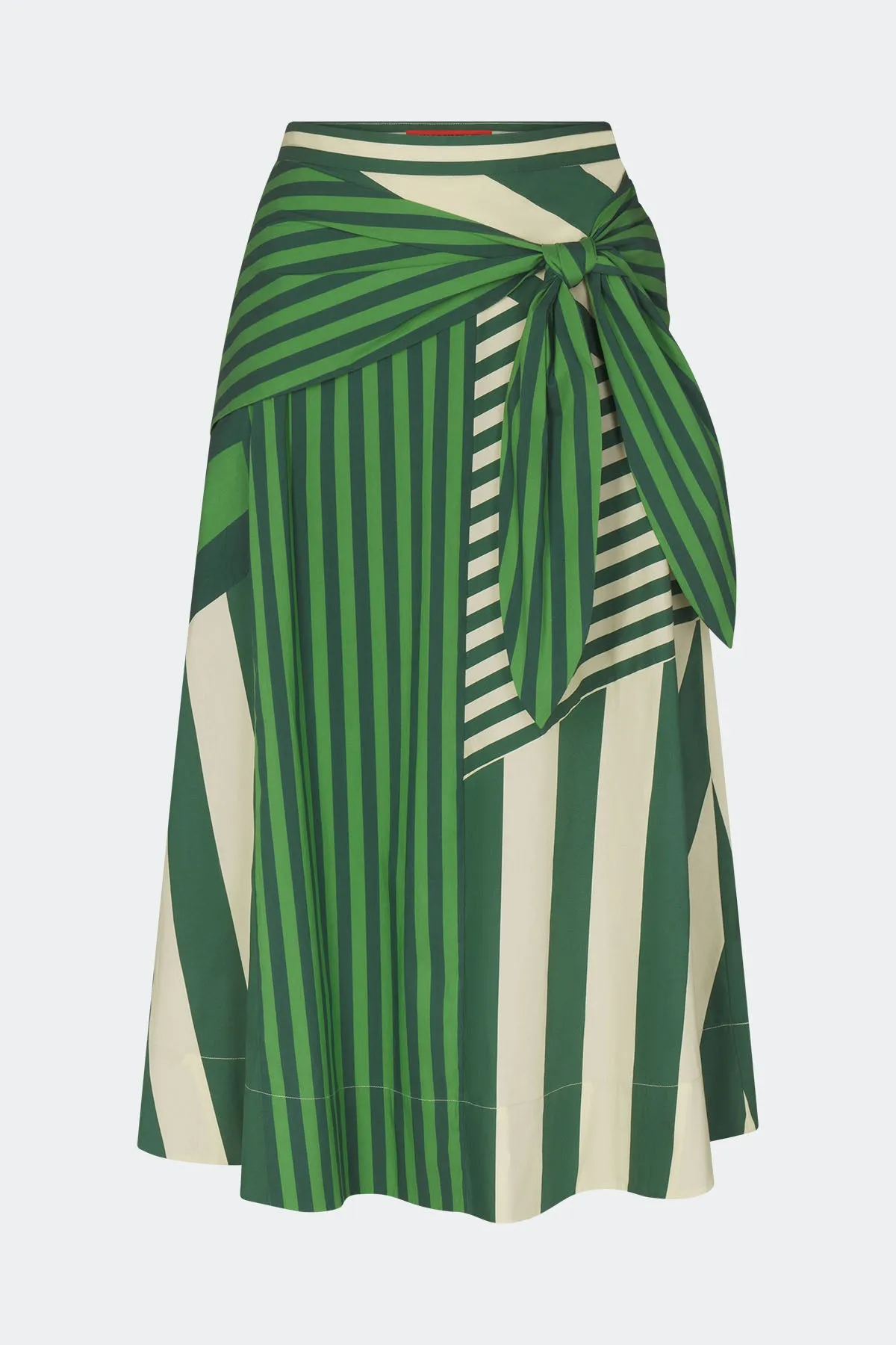 Vita Wrap Skirt in Green Stripe Combo sold by Simon Miller product image thumbnail 2