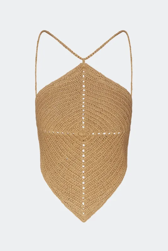 Kit Crochet Top in Natural sold by Simon Miller