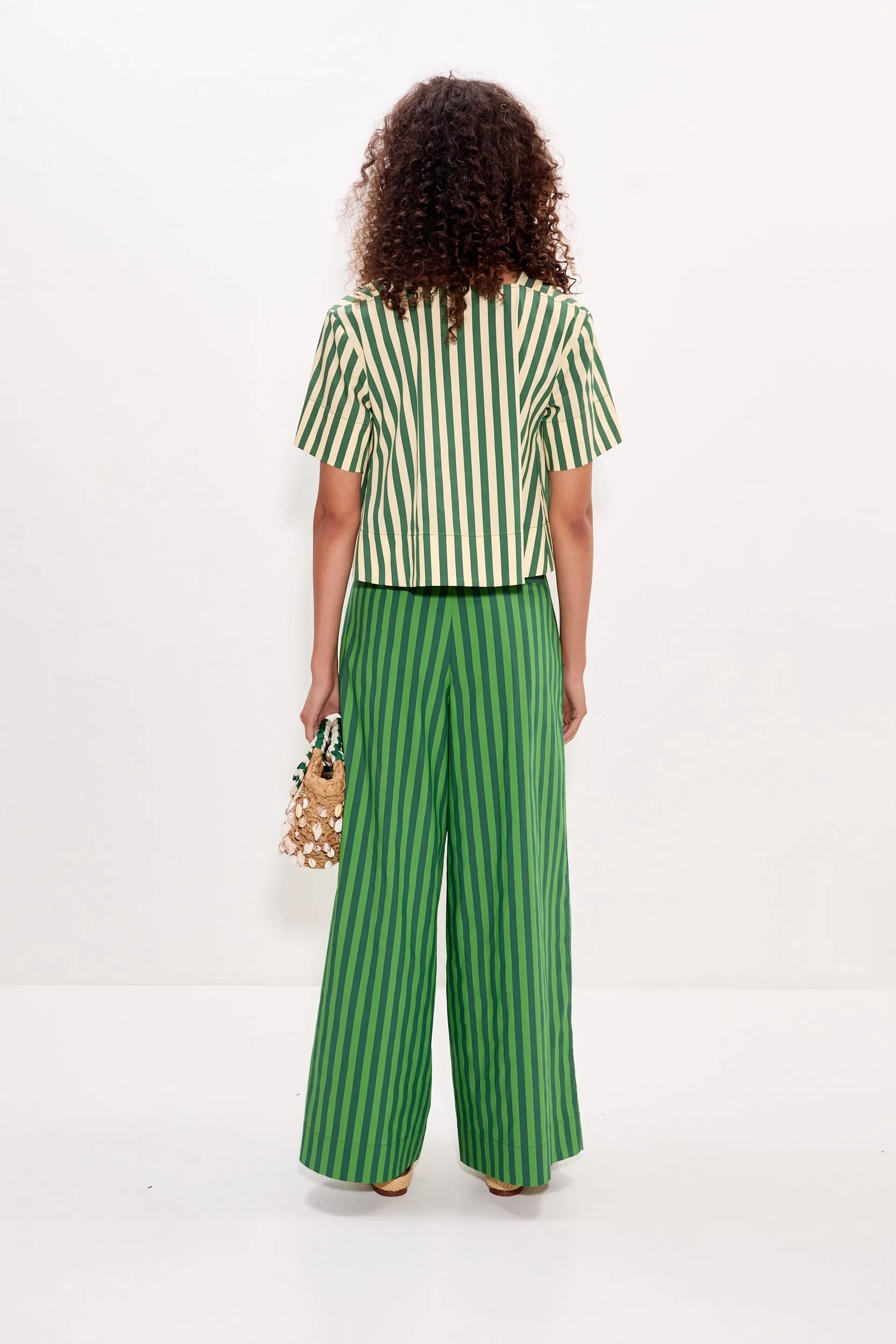 Thorne Poplin Pant In Gummy Green/Moss sold by Simon Miller product image thumbnail 4