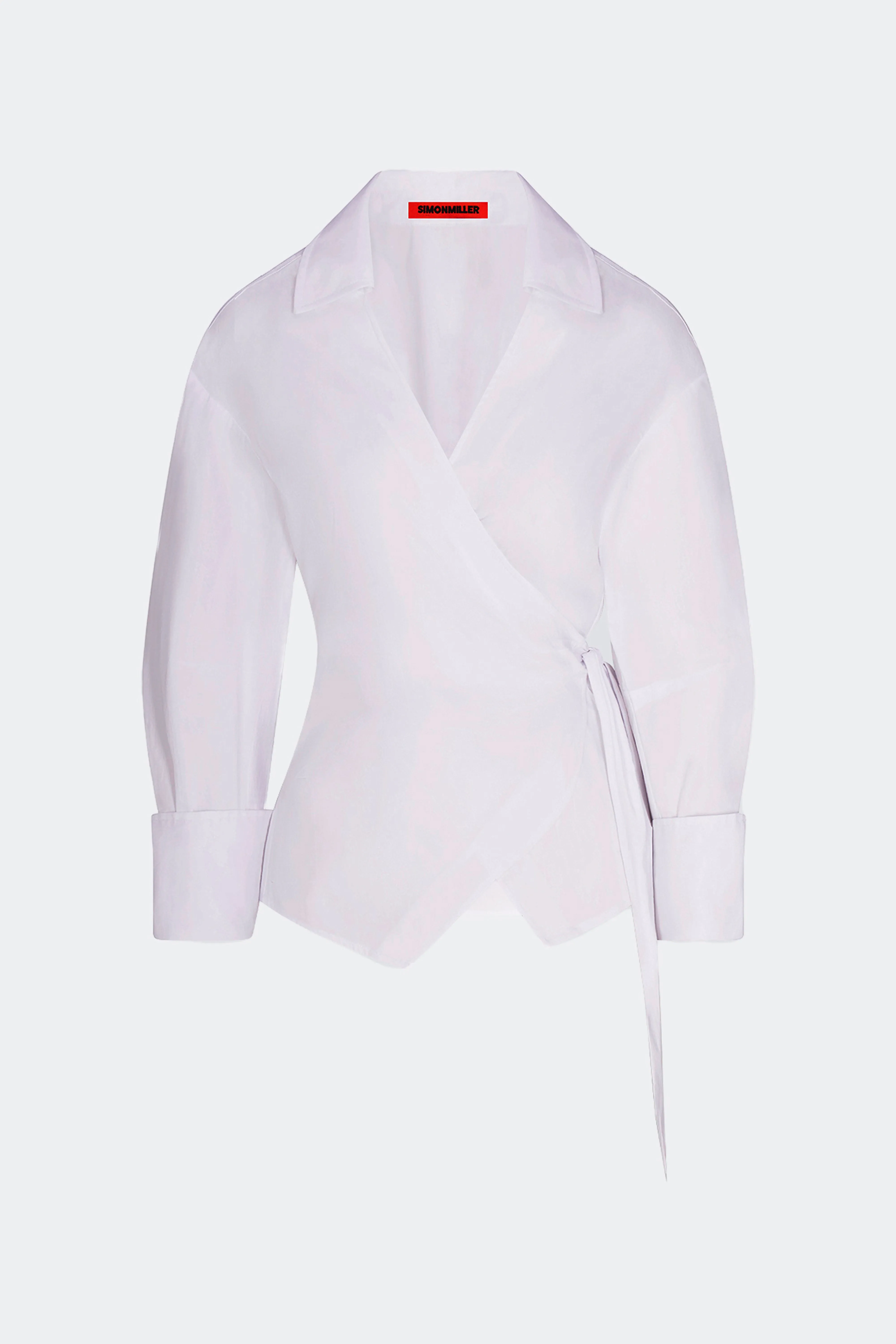 Anya Poplin Wrap Top In Macadamia sold by Simon Miller product image thumbnail 2