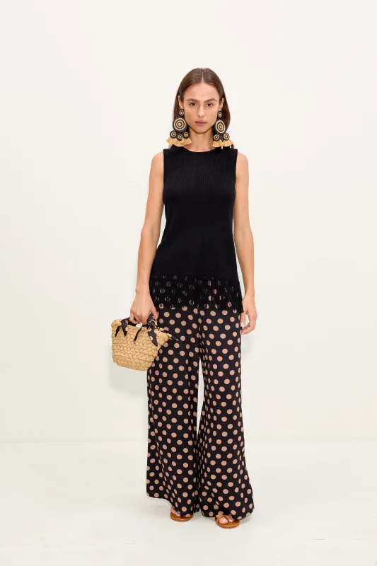 Lisel Knit Top In Black made by Simon Miller