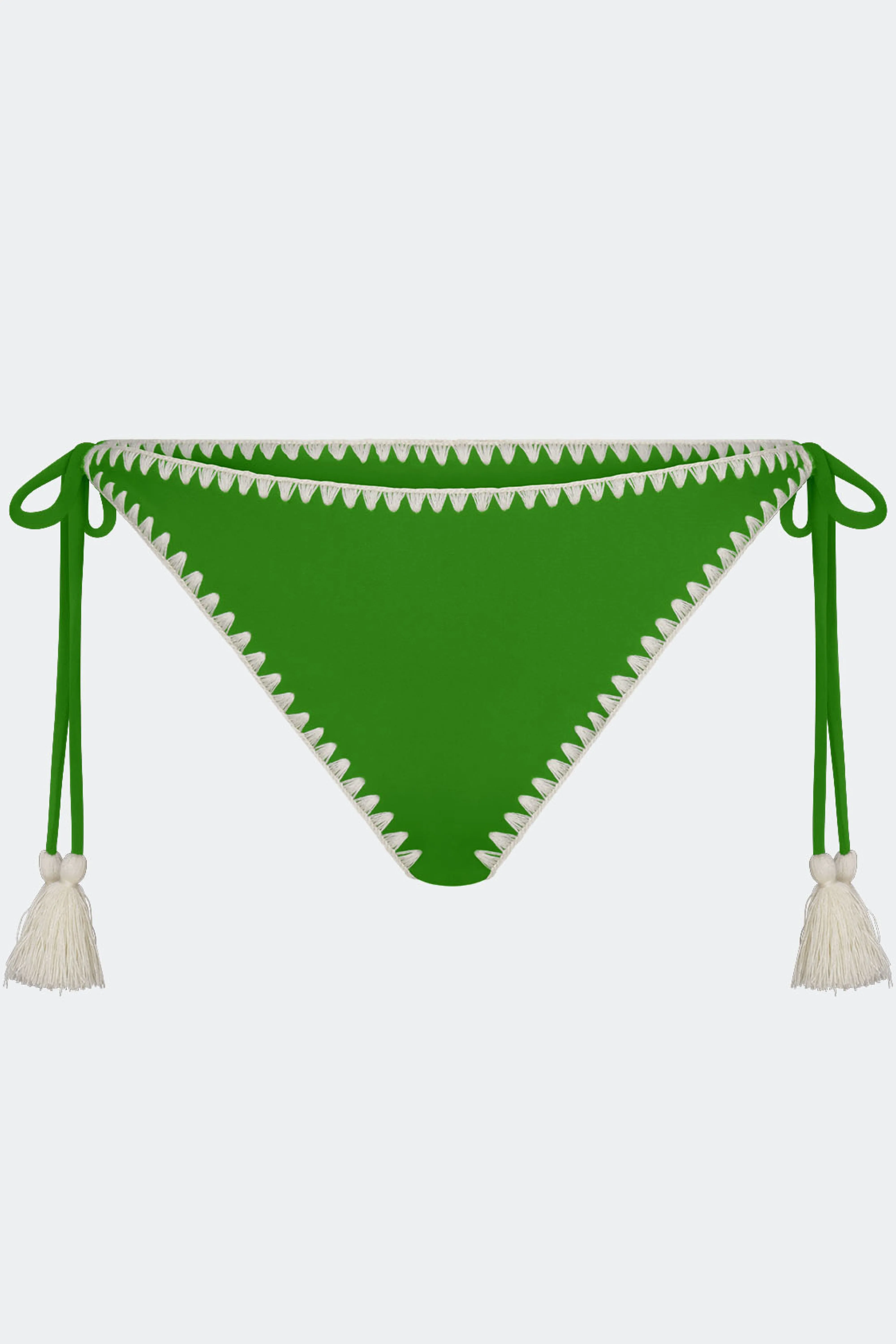 Bwai Embroidered Bikini Bottom In Grass Green sold by Simon Miller