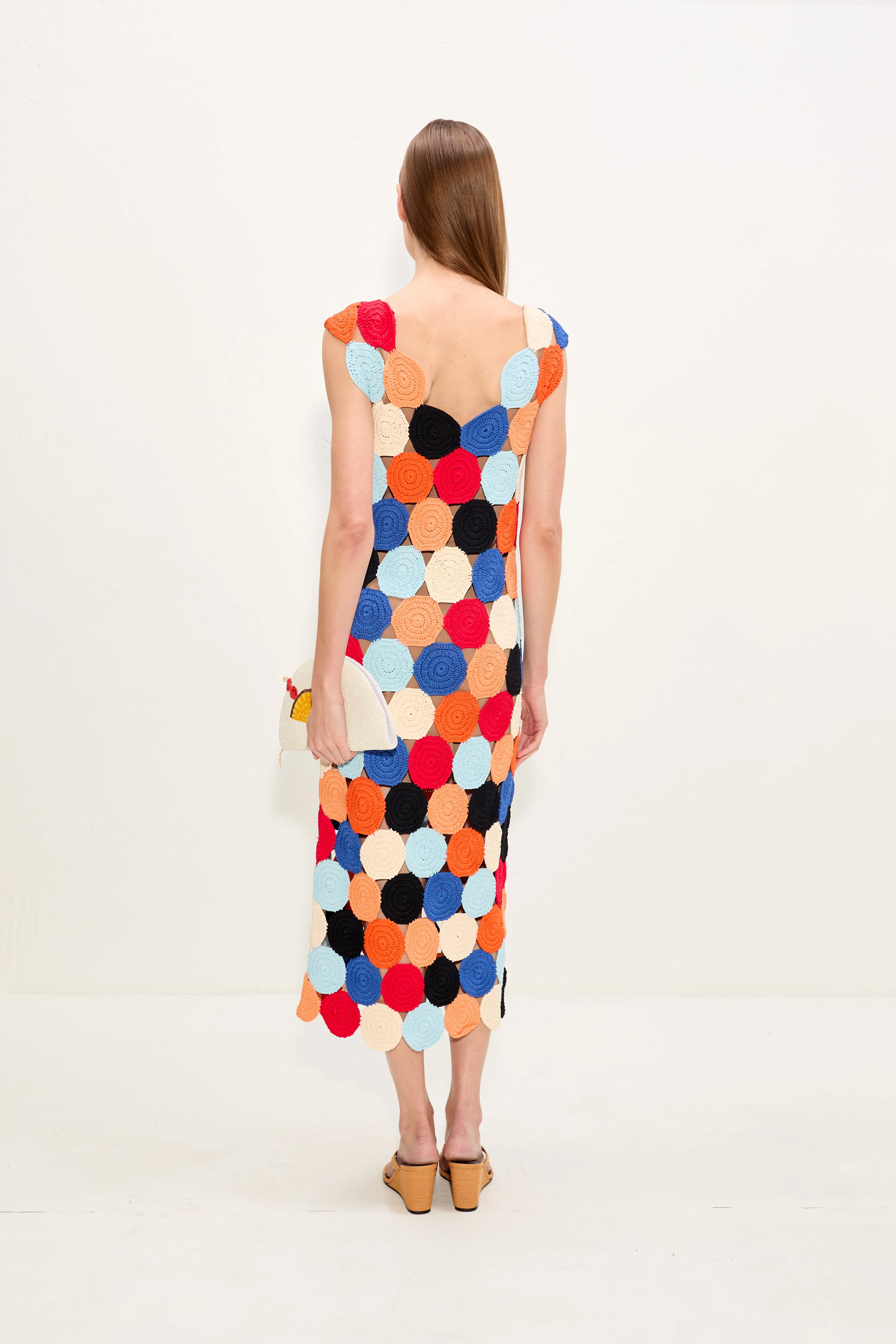 Muro Crochet Dress In Confetti sold by Simon Miller product image thumbnail 4