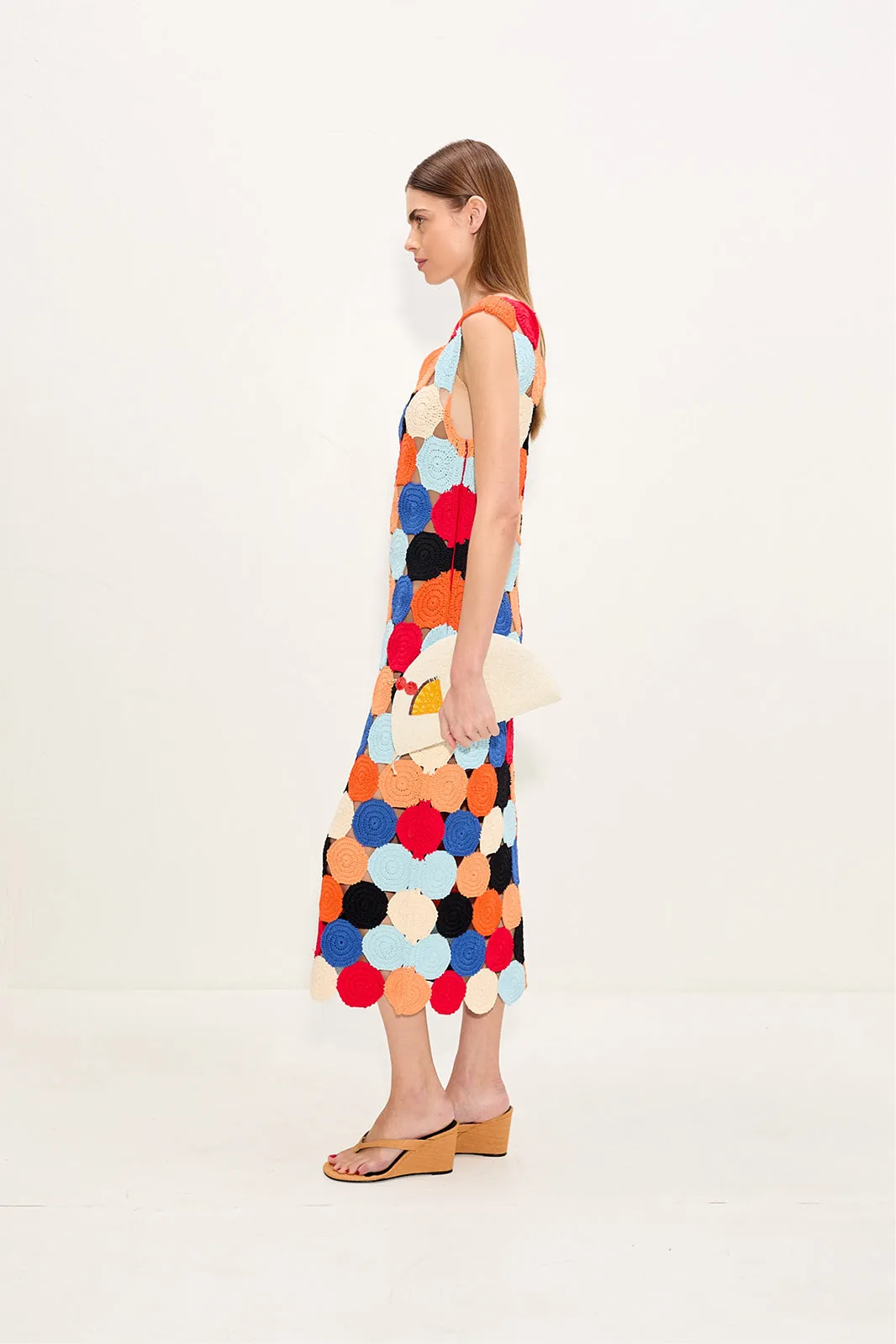 Muro Crochet Dress In Confetti sold by Simon Miller product image thumbnail 3