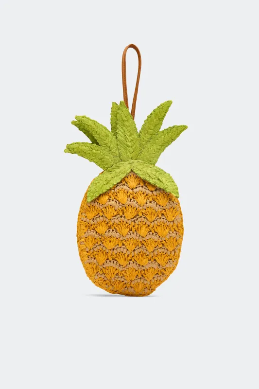 Pineapple Wristlet In Yellow Multi made by Simon Miller
