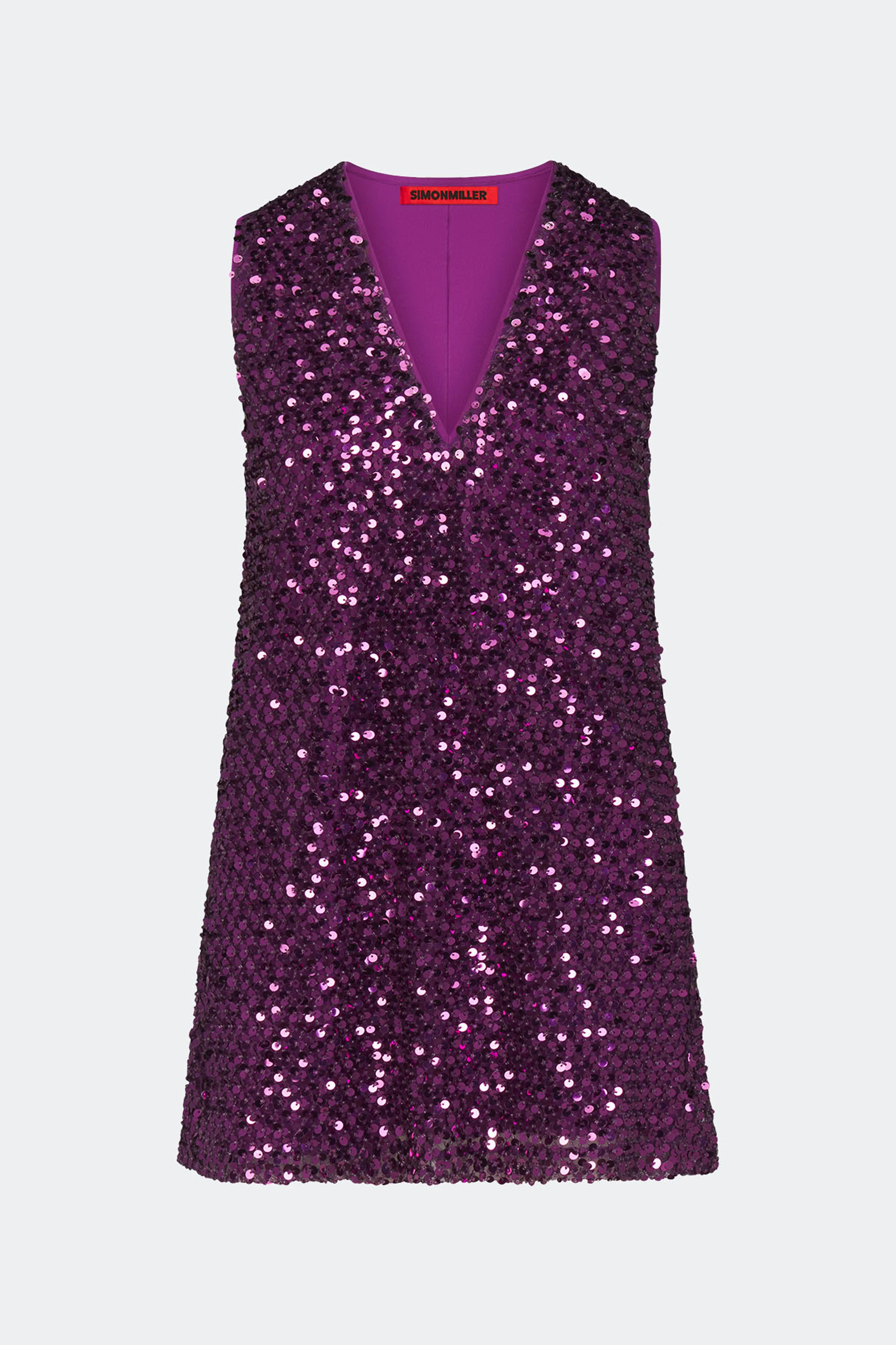 Fountain Sequin Dress In Amethyst sold by Simon Miller product image thumbnail 2