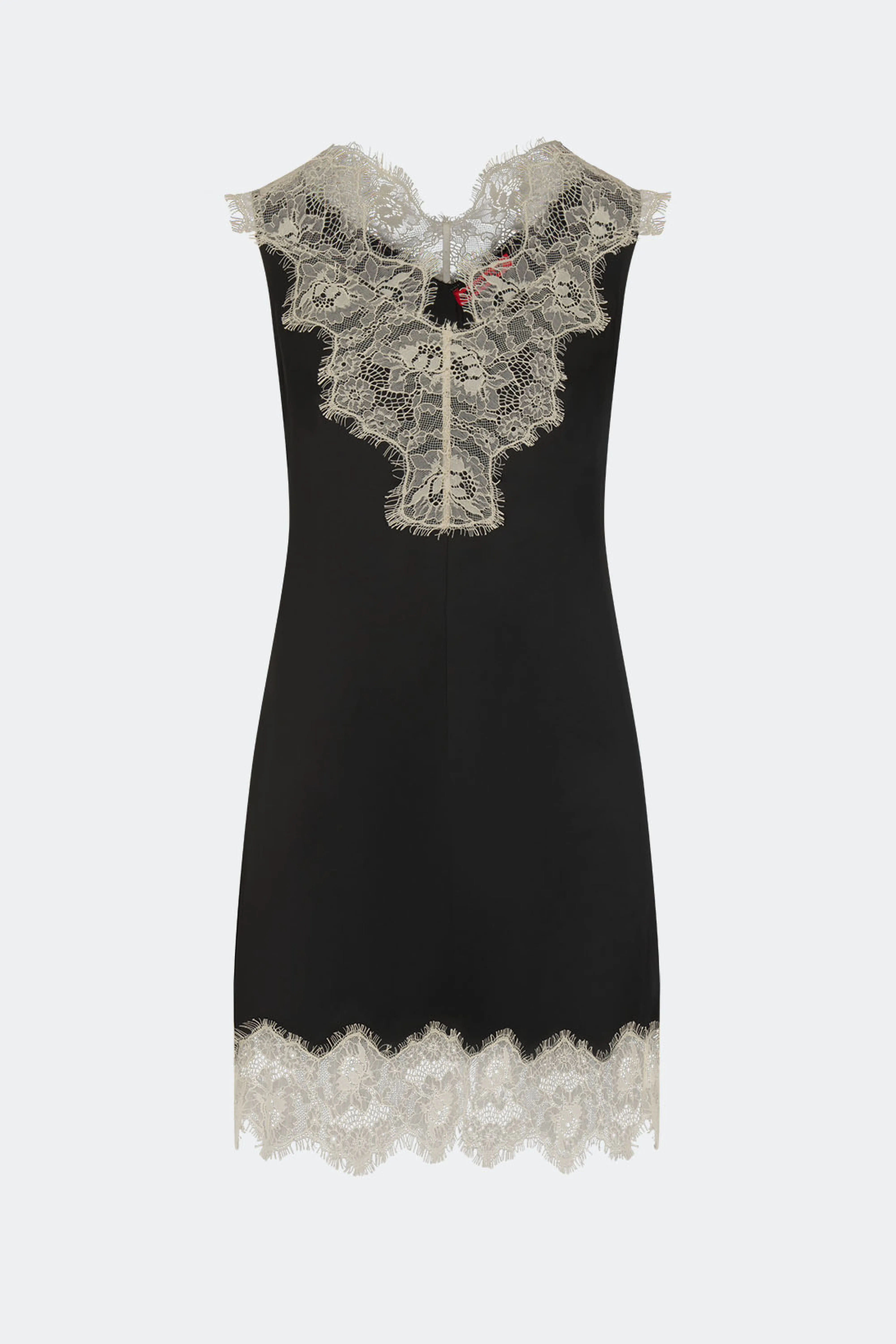 Bea Satin Lace Mini Dress In Black/Bone sold by Simon Miller product image thumbnail 2