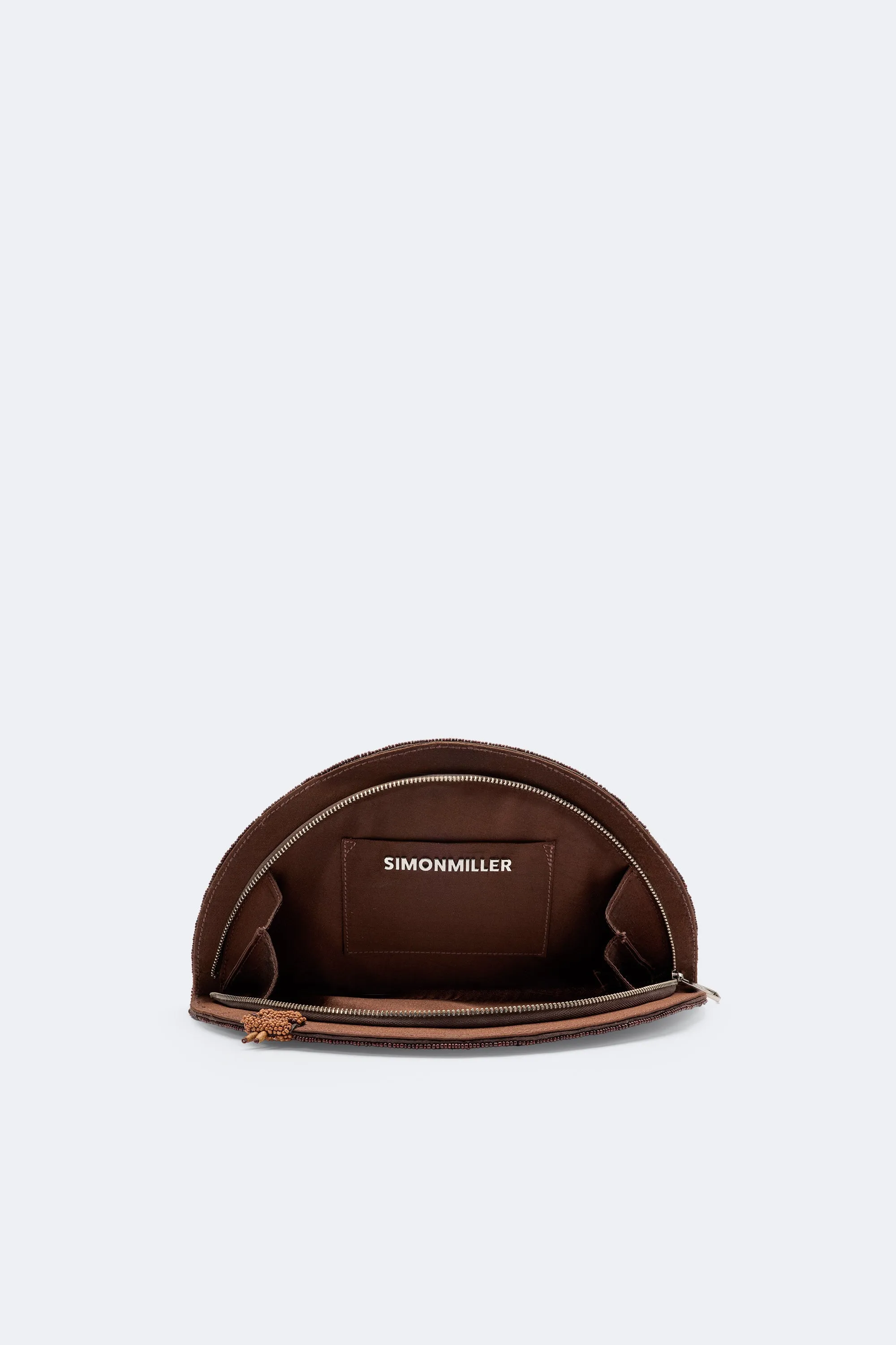 Beaded Lune Clutch In Espresso Martini sold by Simon Miller product image thumbnail 3
